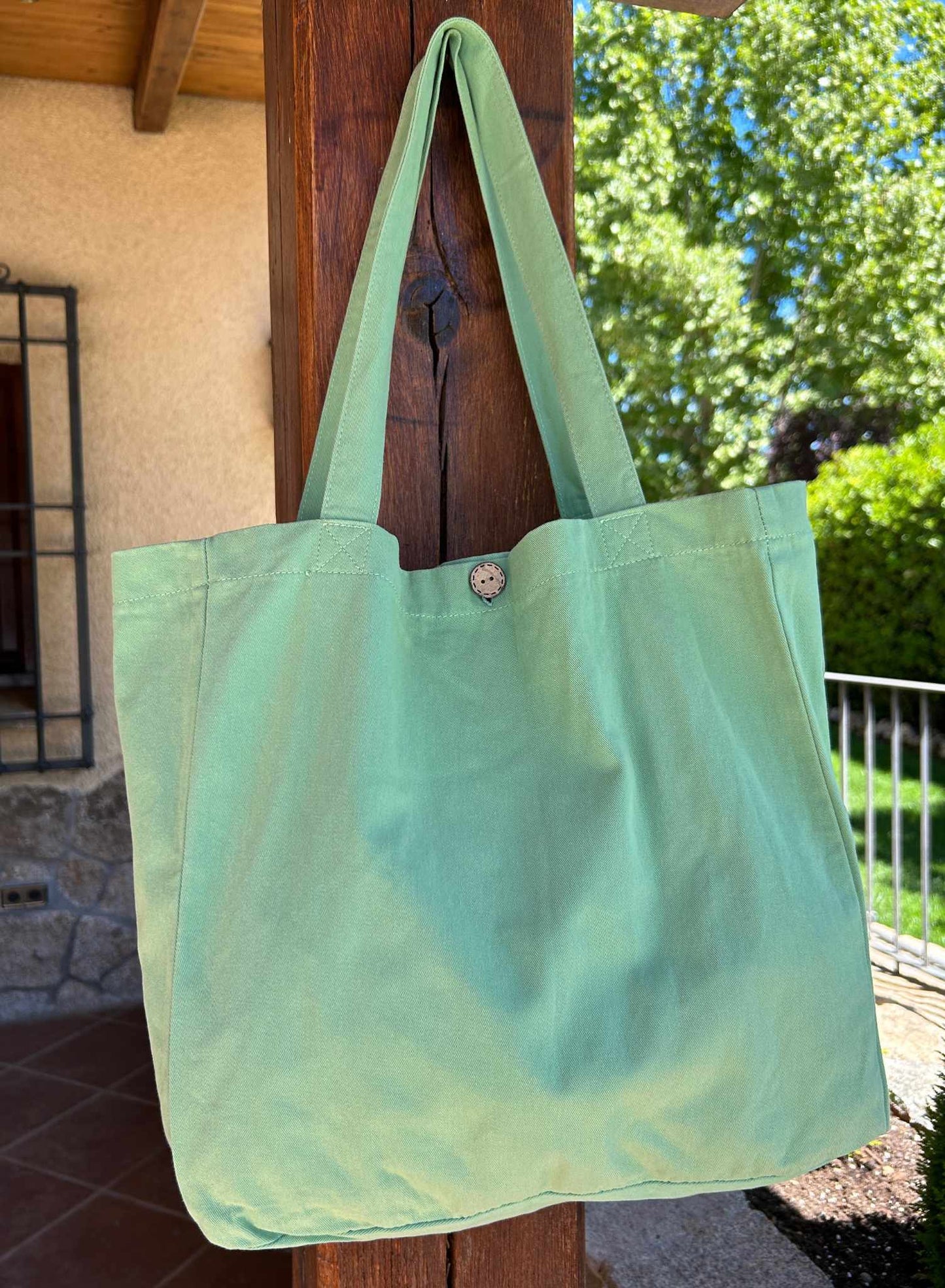 Green cloth bag