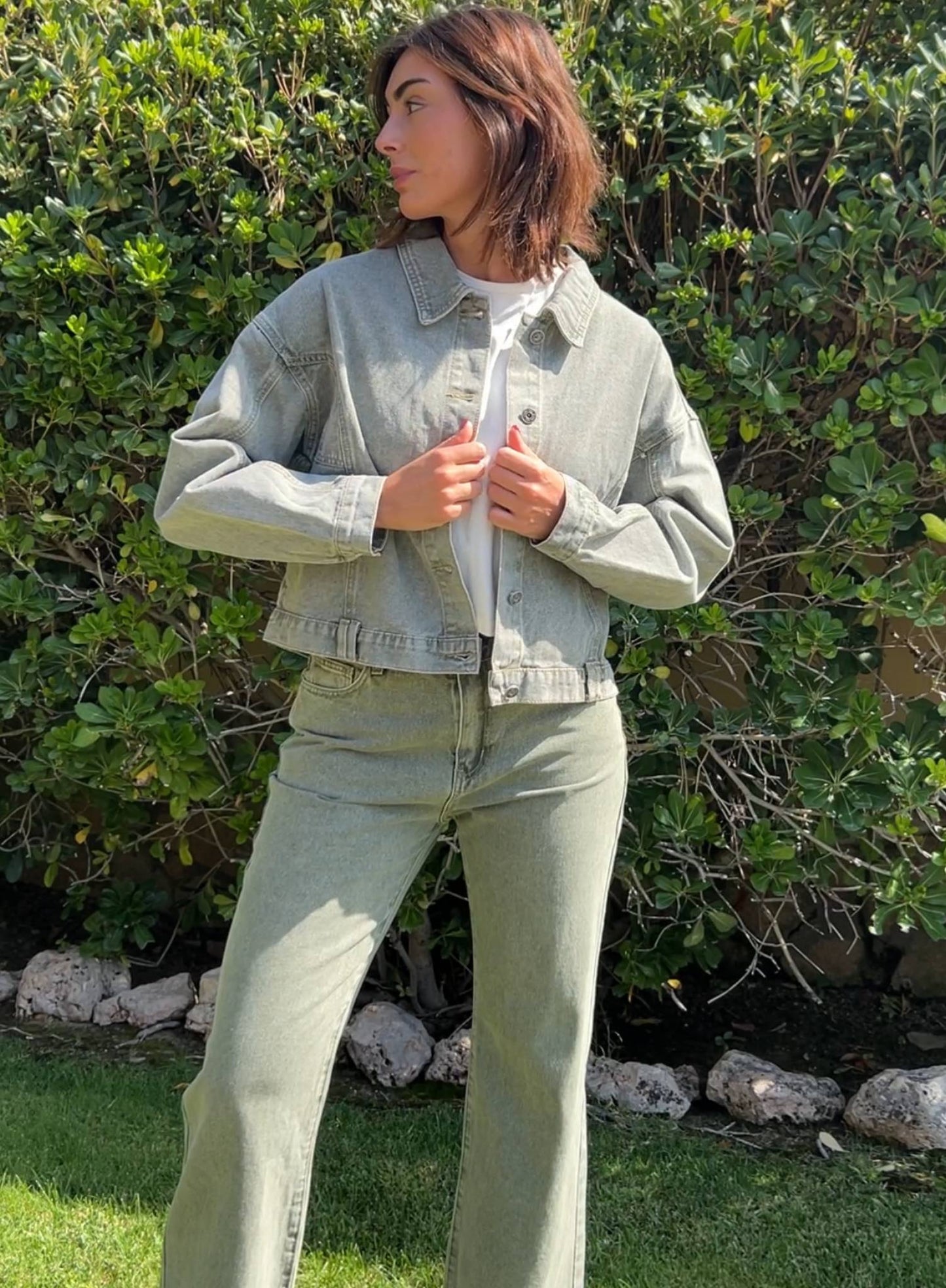 Cazadora Vaquera Verde
