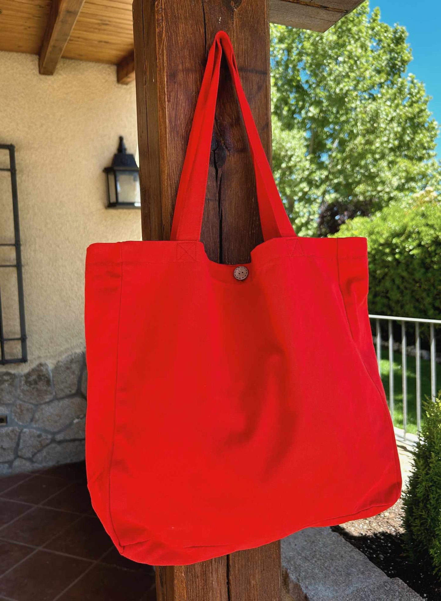 Red cloth bag