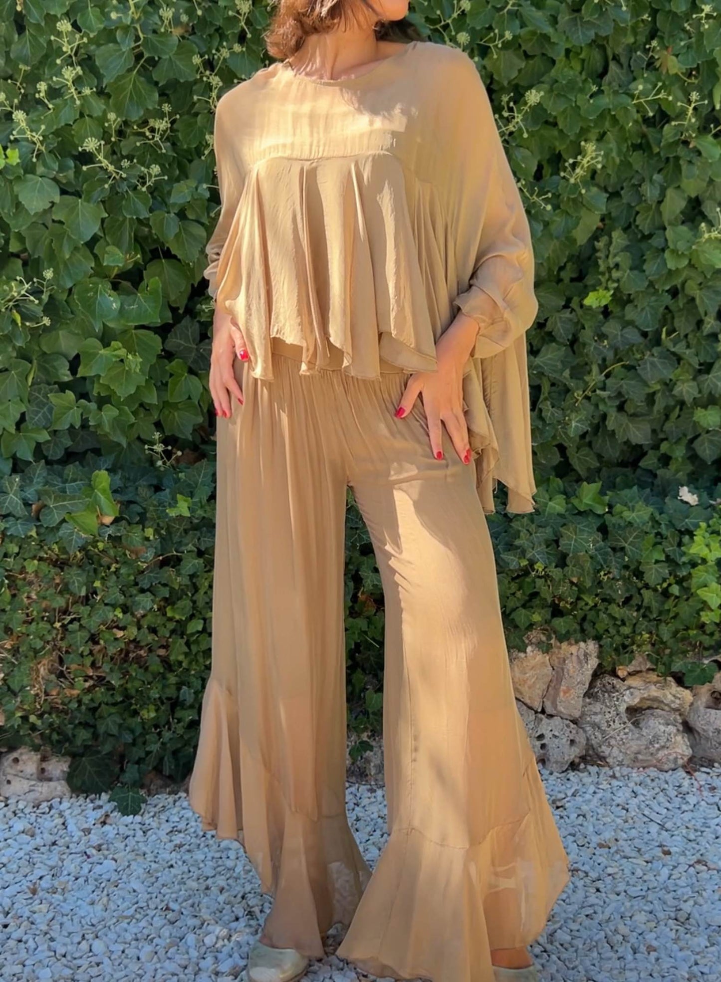 Silk pants