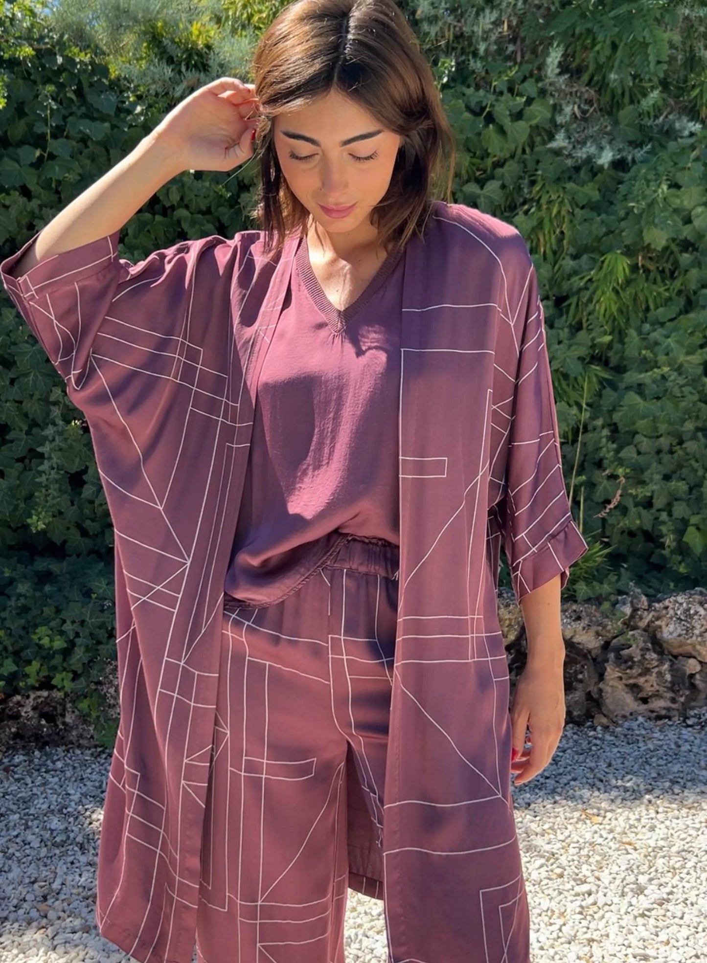 Satin cape