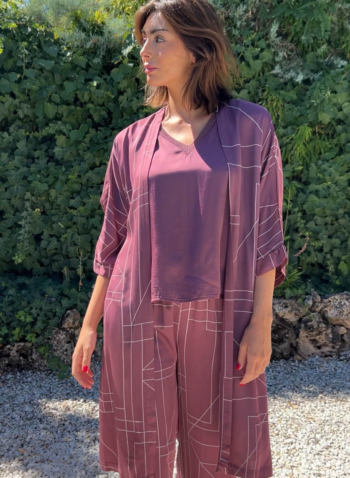 Satin cape