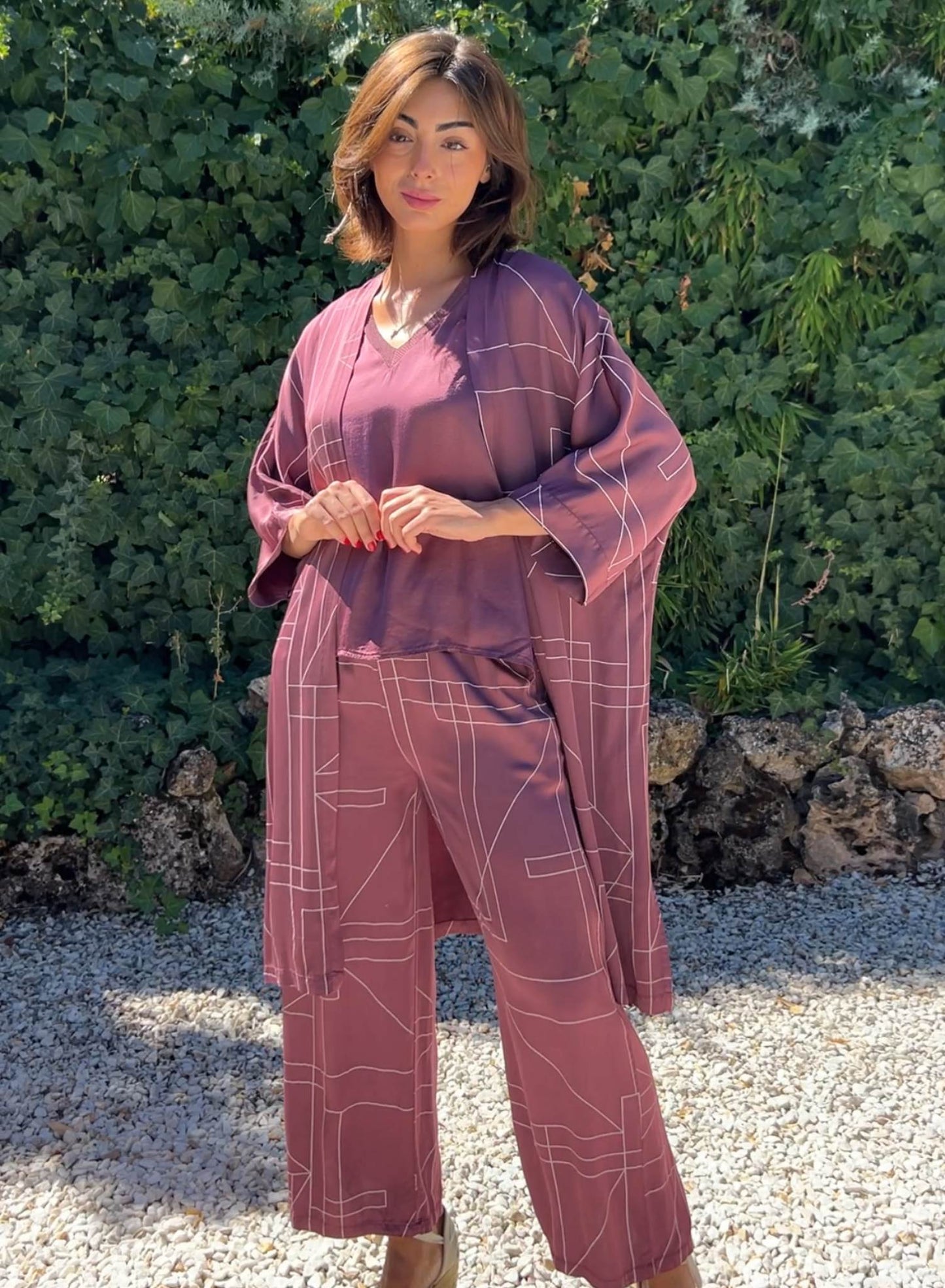 Satin cape