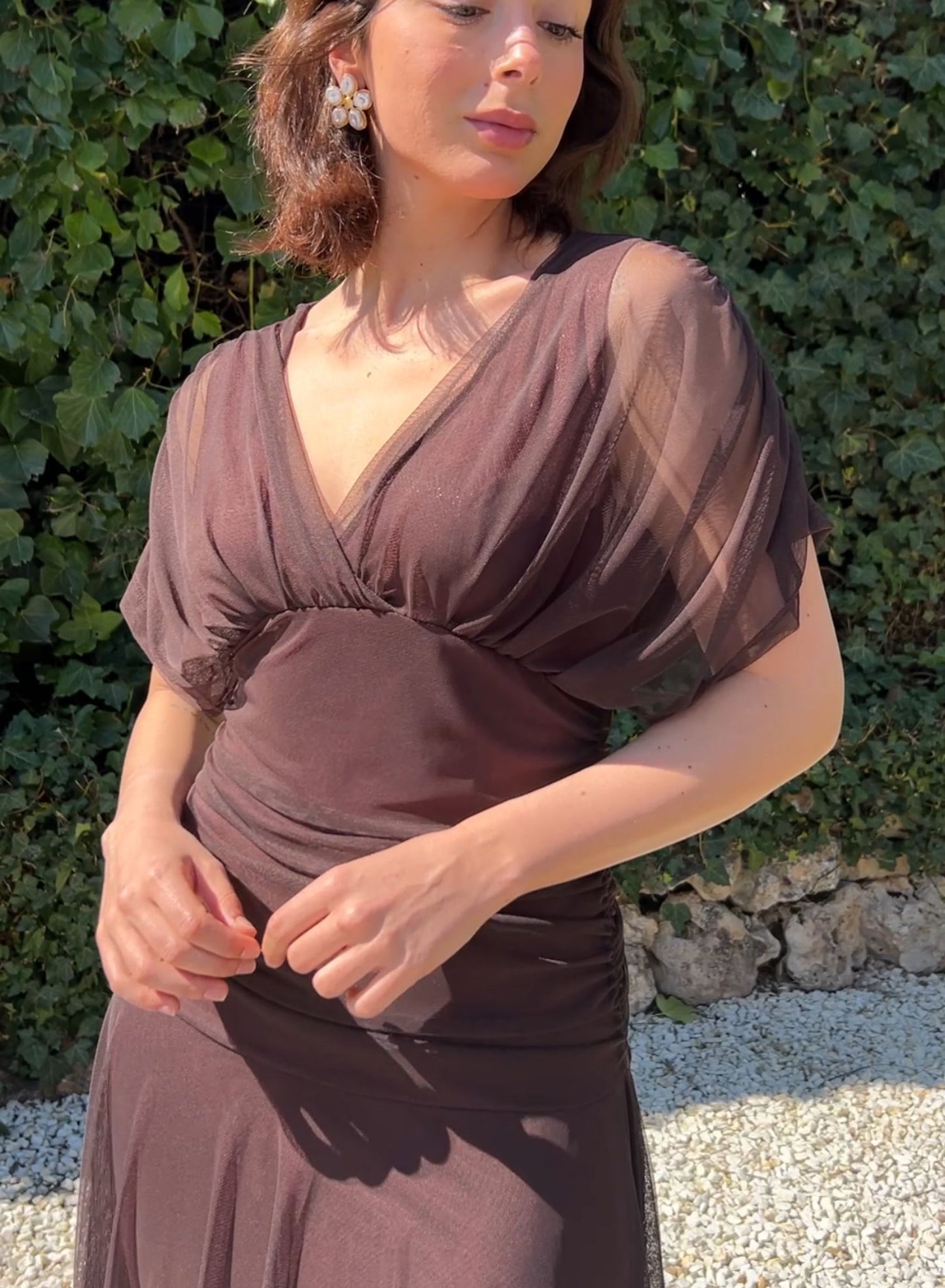 Sofia chocolate dress