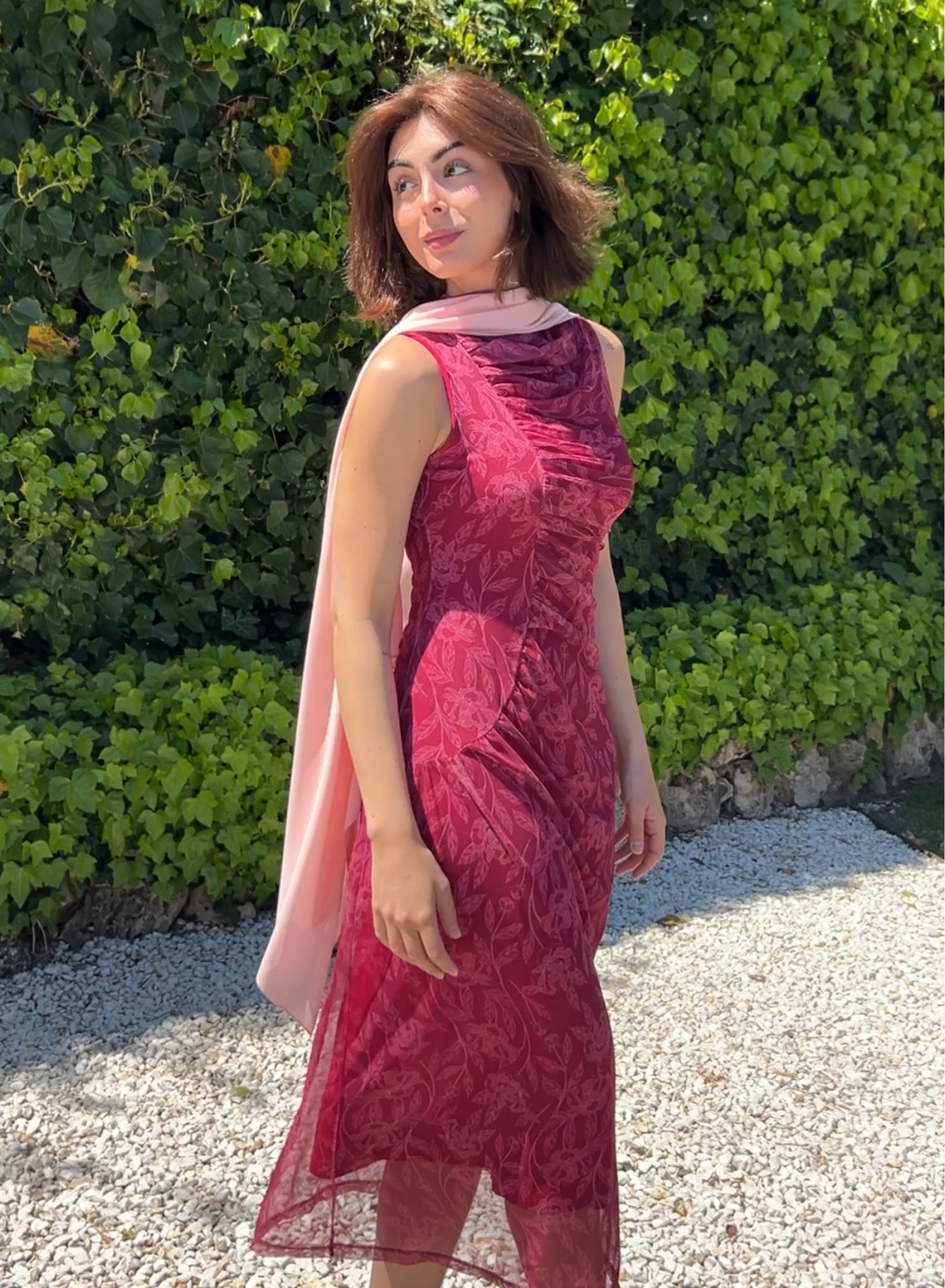 Pink Claudia Cape