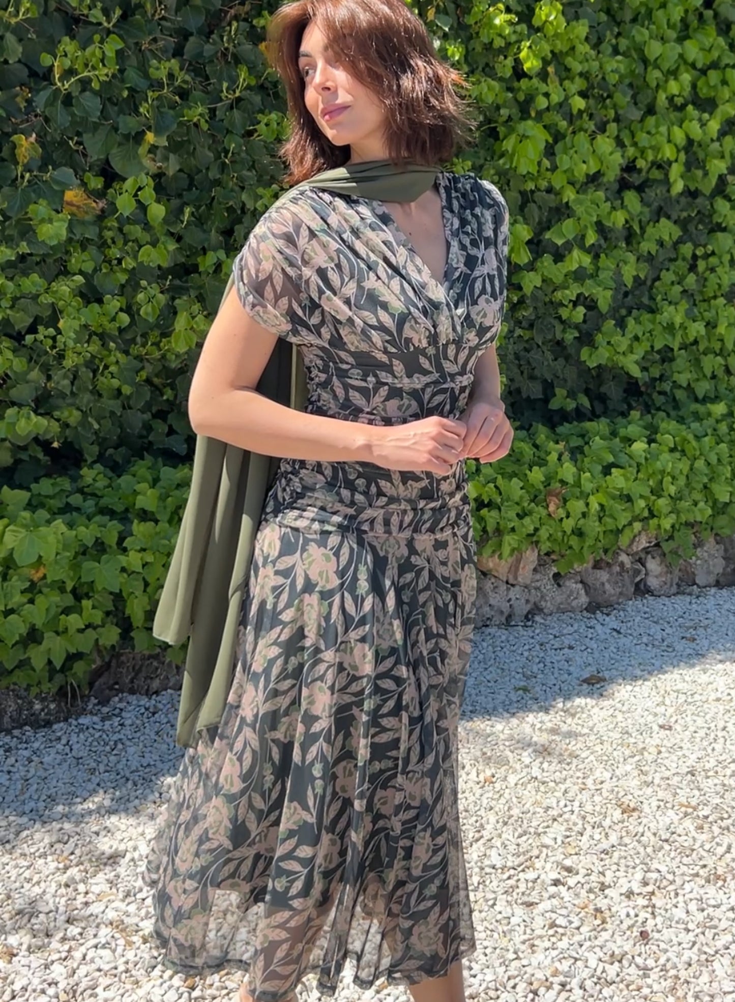 Claudia green cape