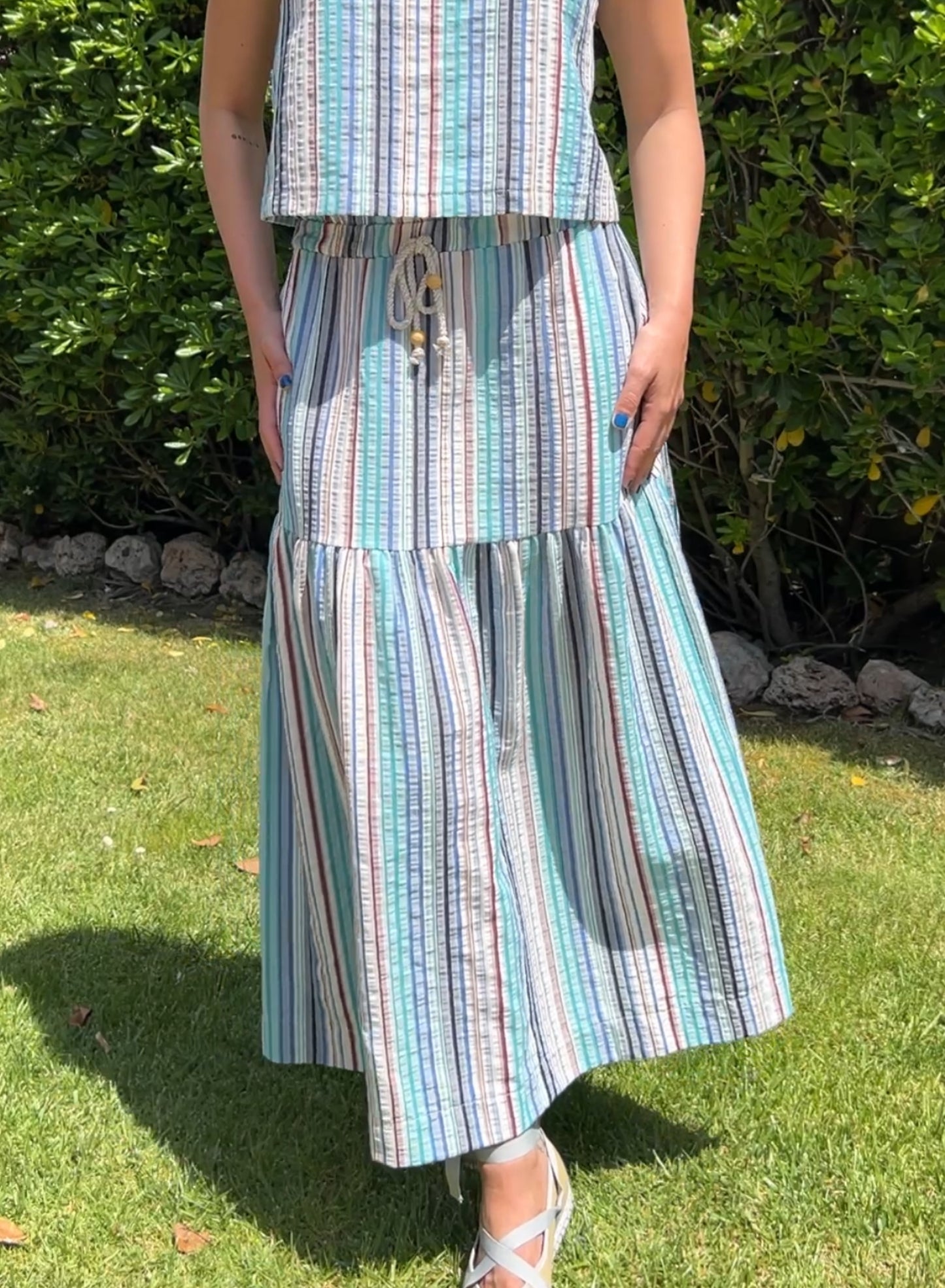 Falda Greta azul