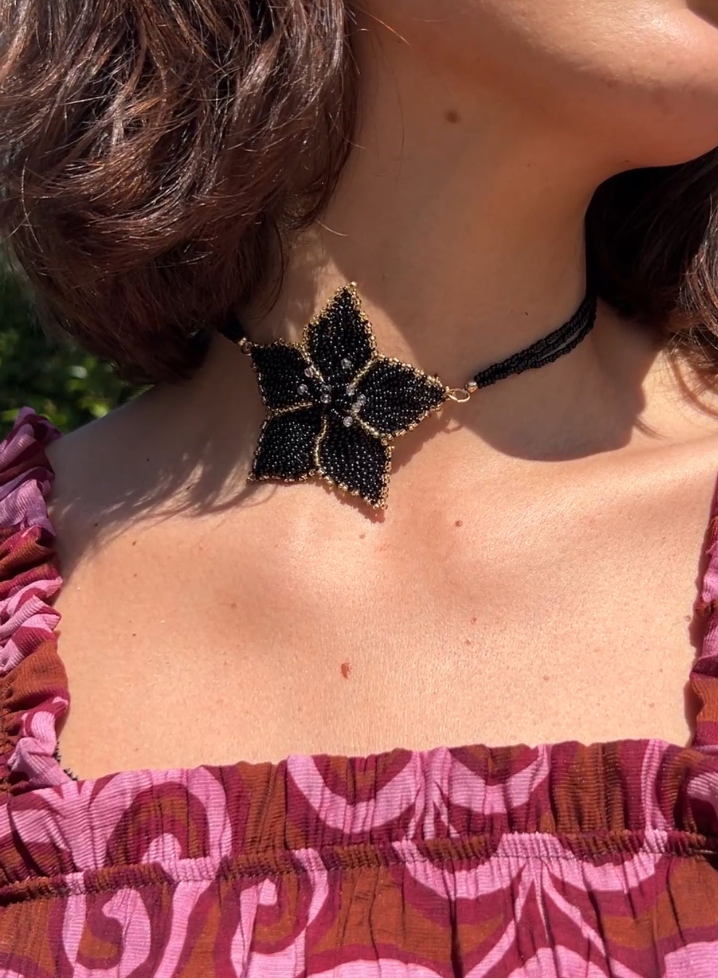 Choker flor (dos colores)