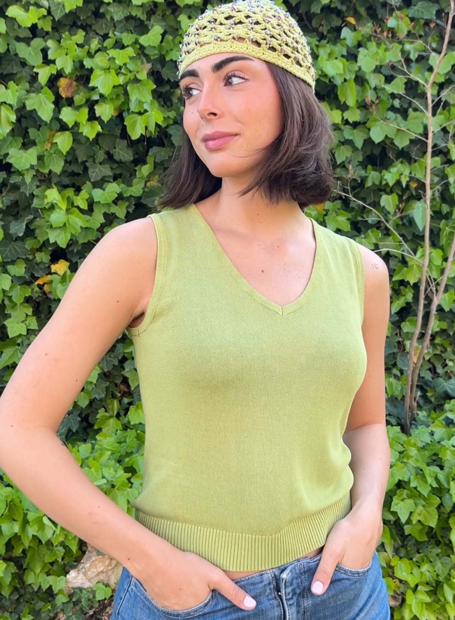 Top pico verde