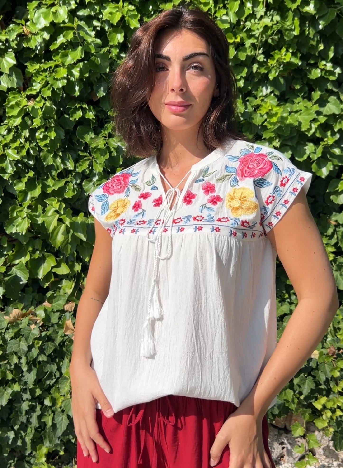 Blusa flores
