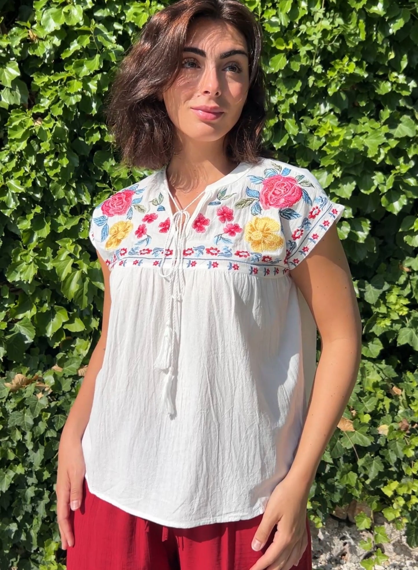 Blusa flores
