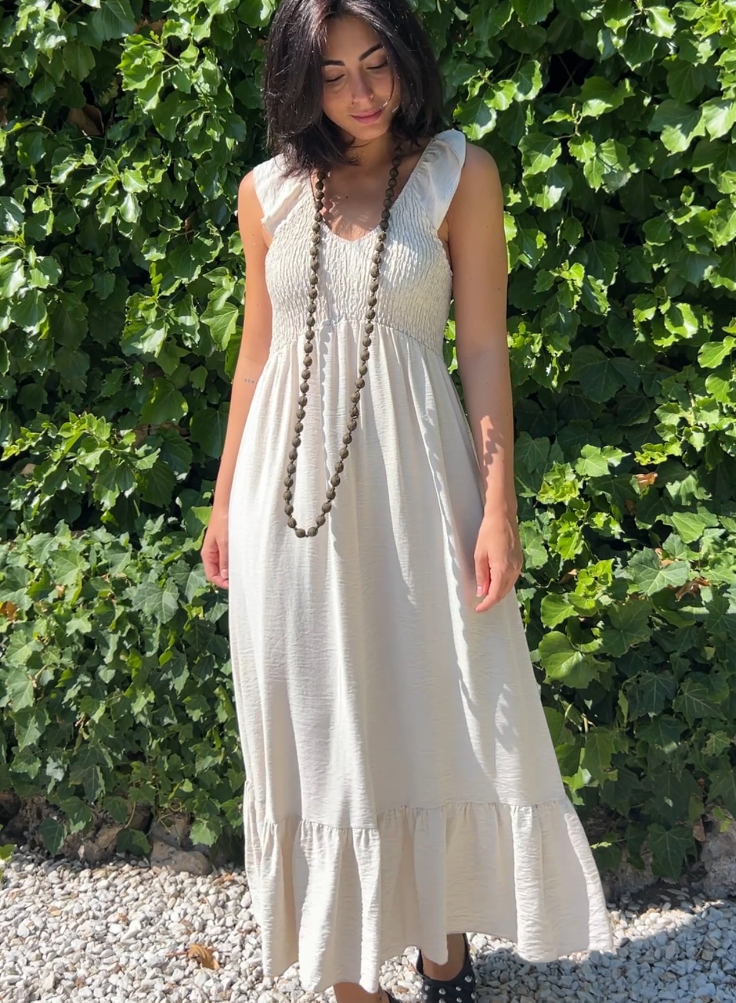 Vestido zarela crudo