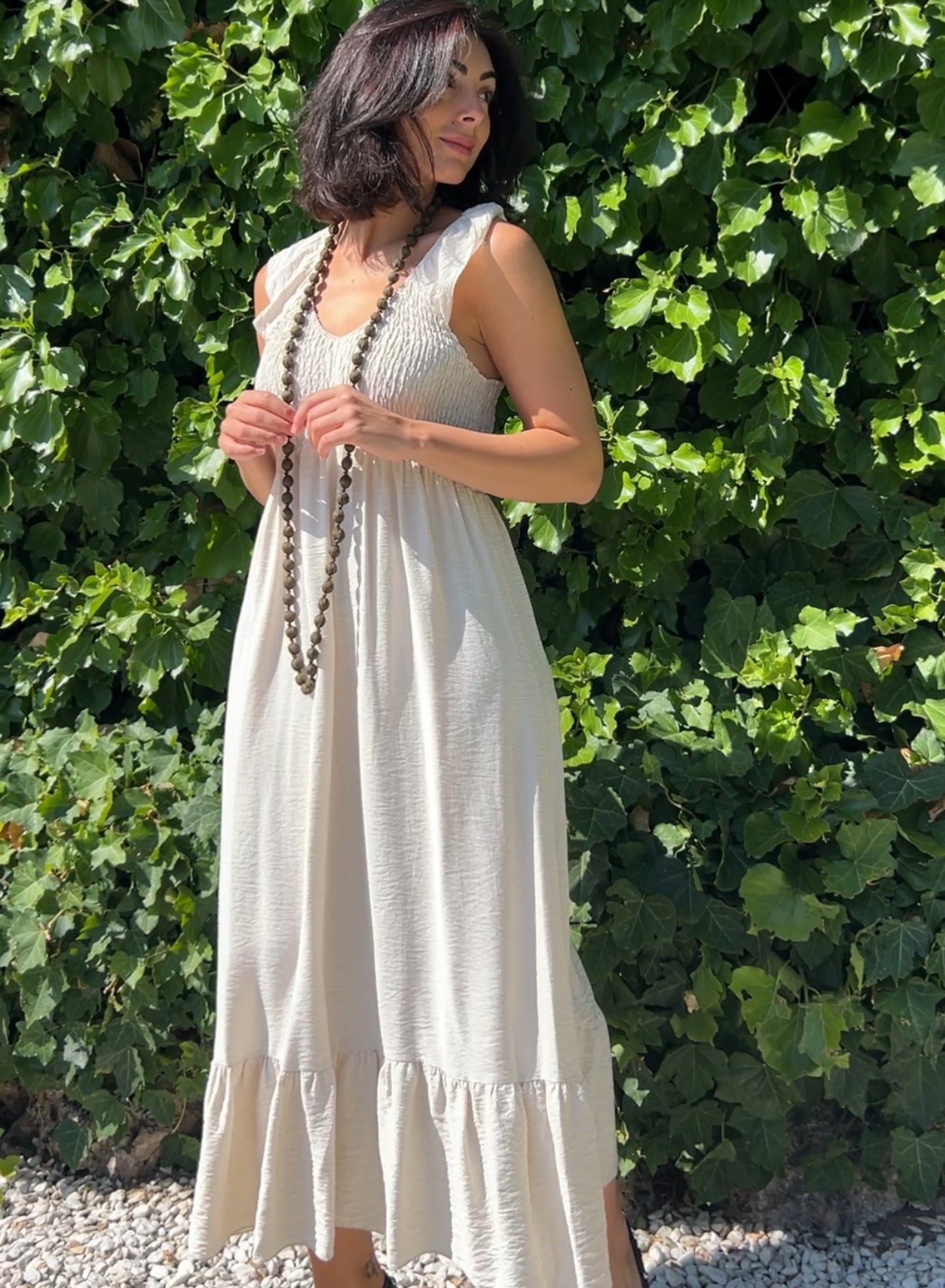 Vestido zarela crudo