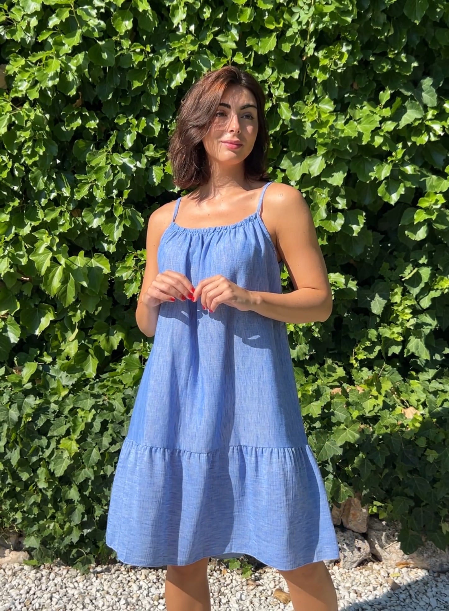 Vestido playa azul