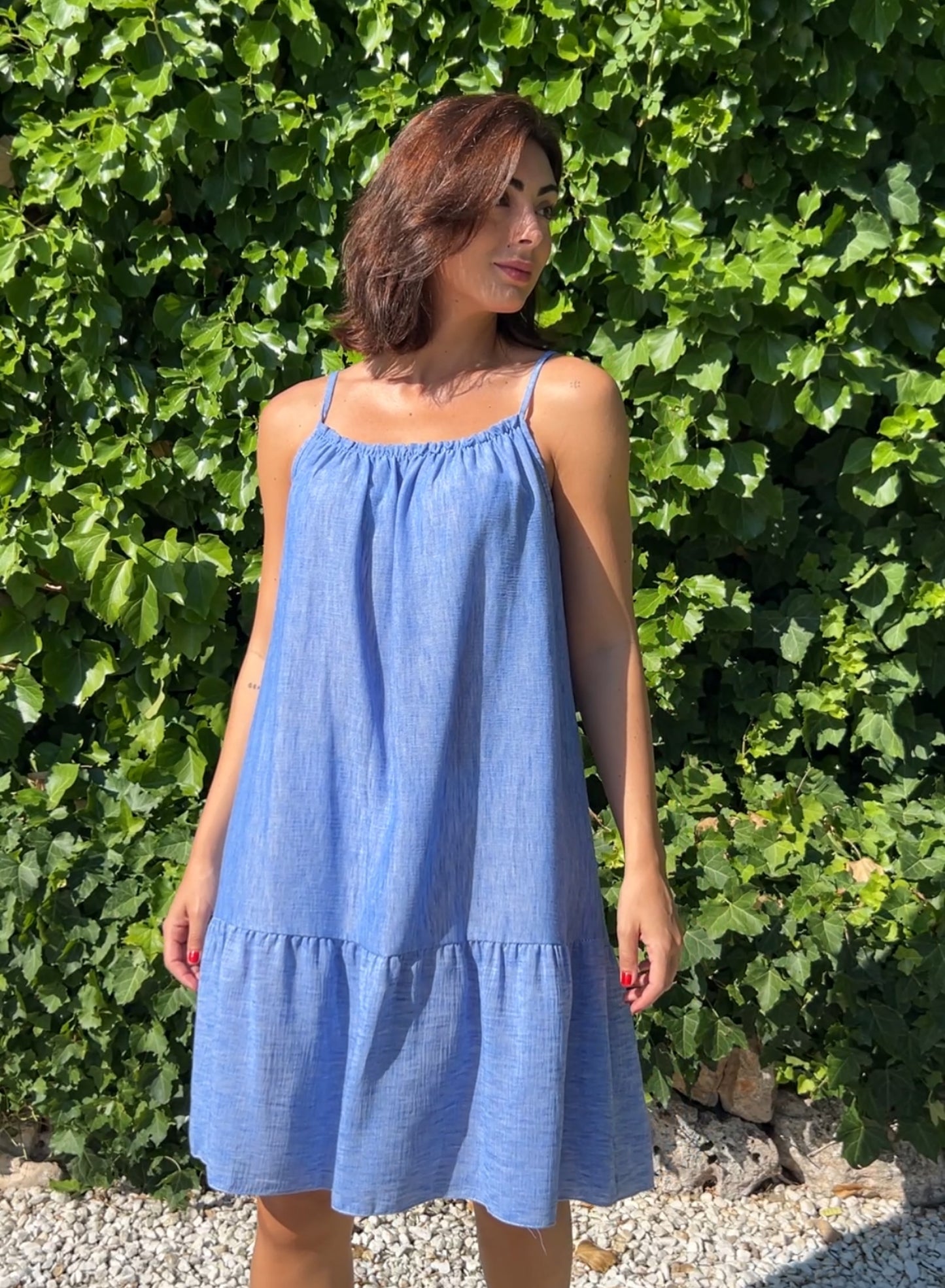 Vestido playa azul