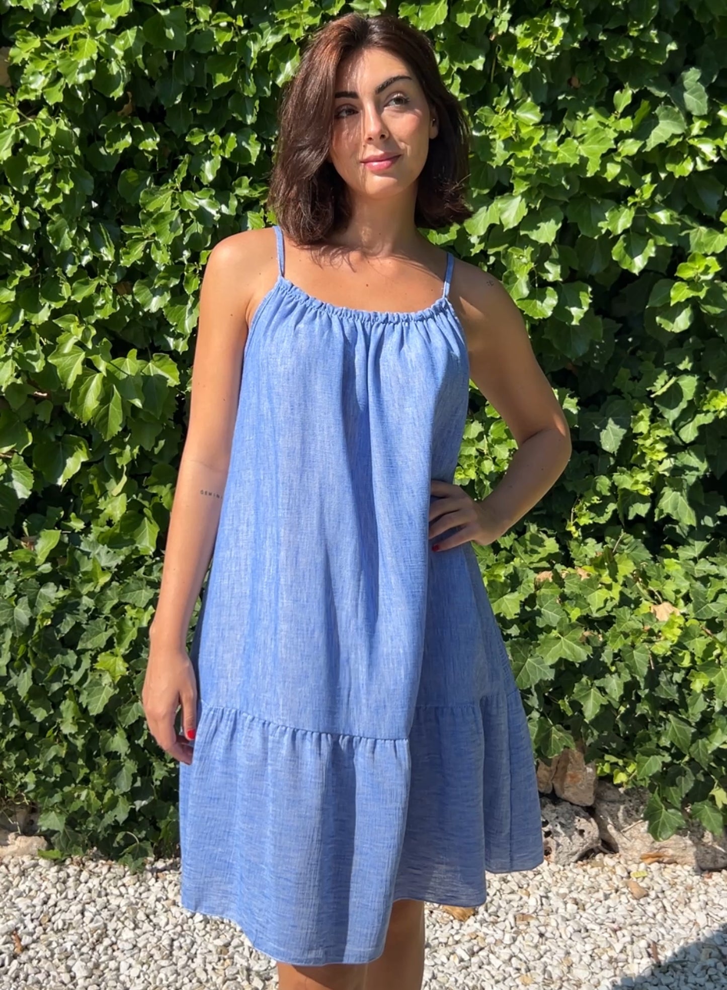 Vestido playa azul