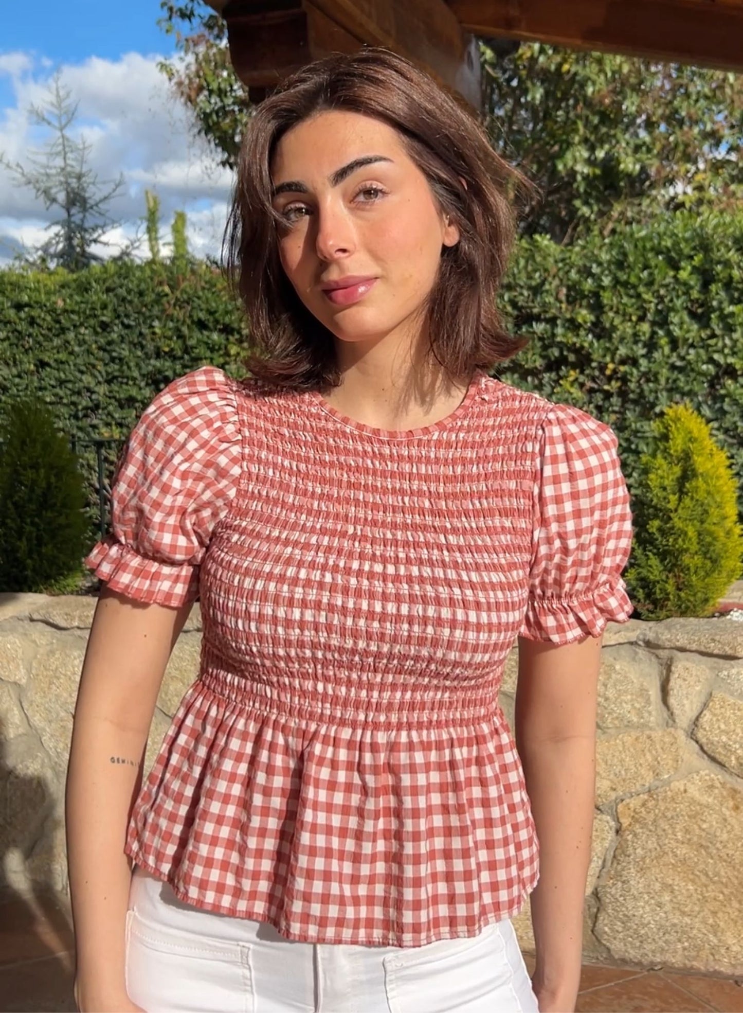 Tile gingham shirt