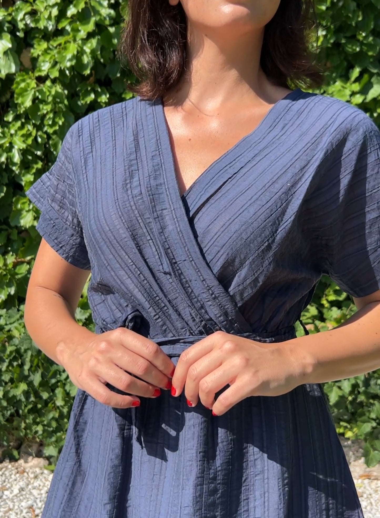 Vestido corto azul