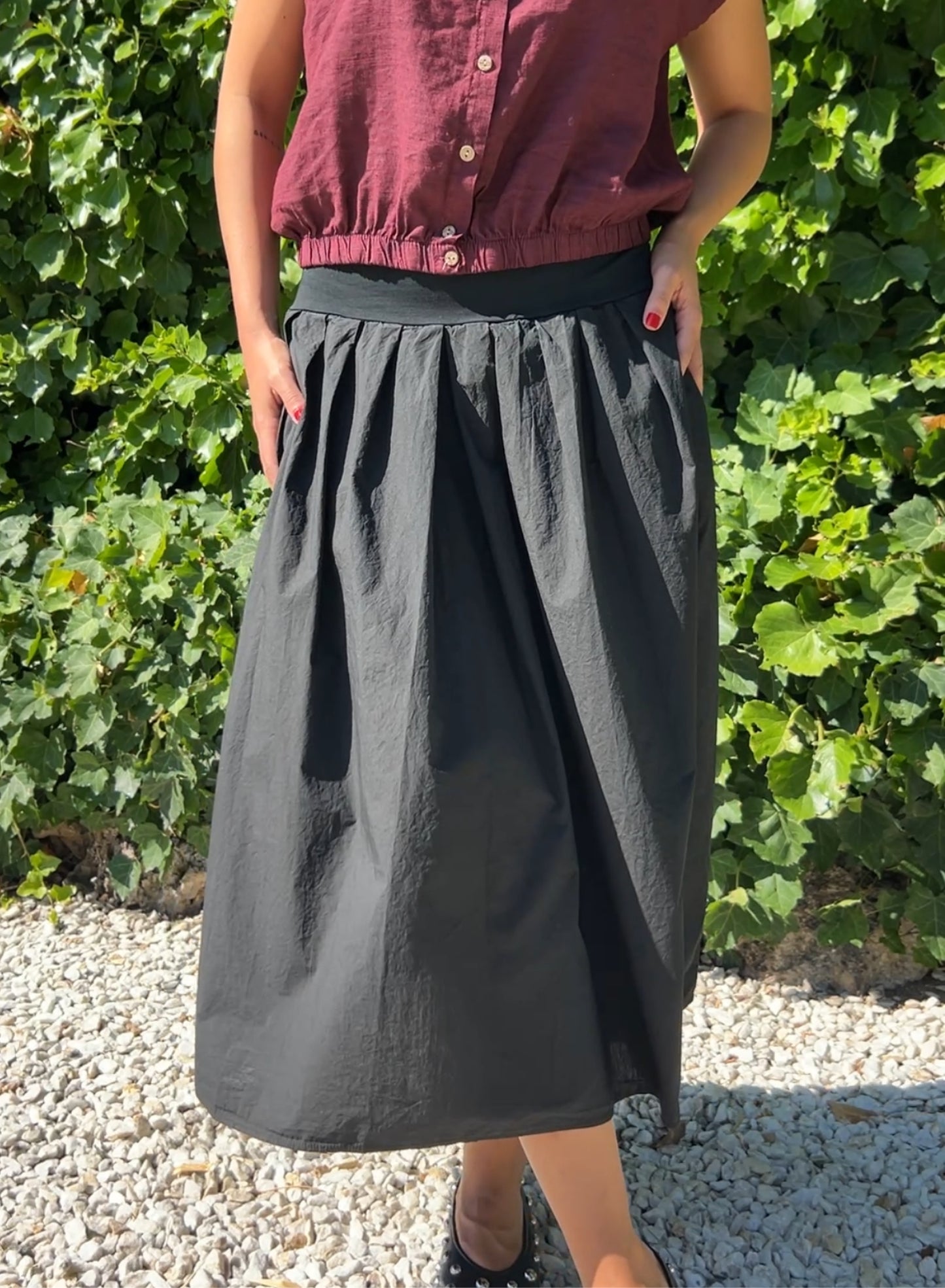 Falda Arena Negro