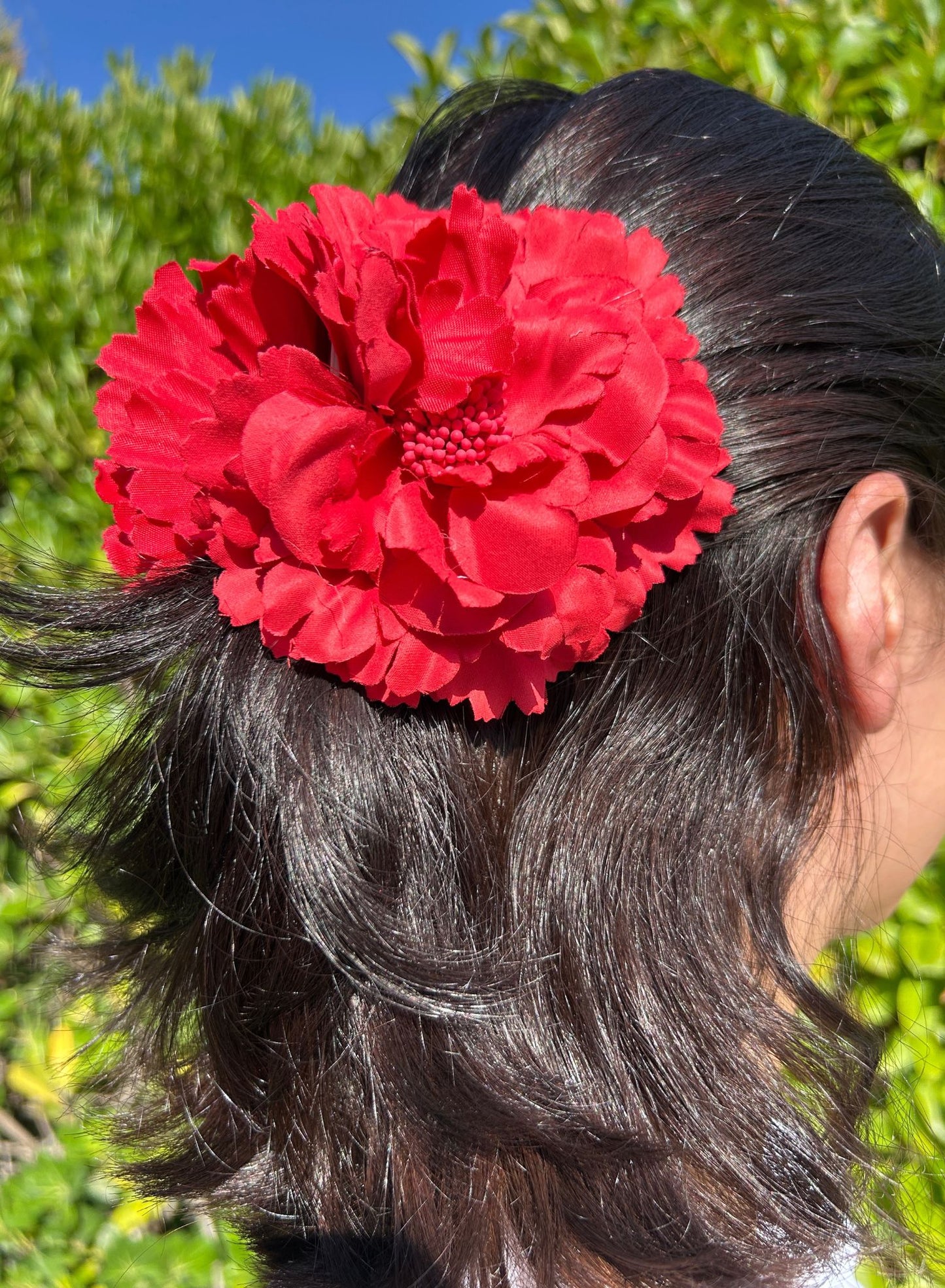 Pinza flor pelo (varios colores)
