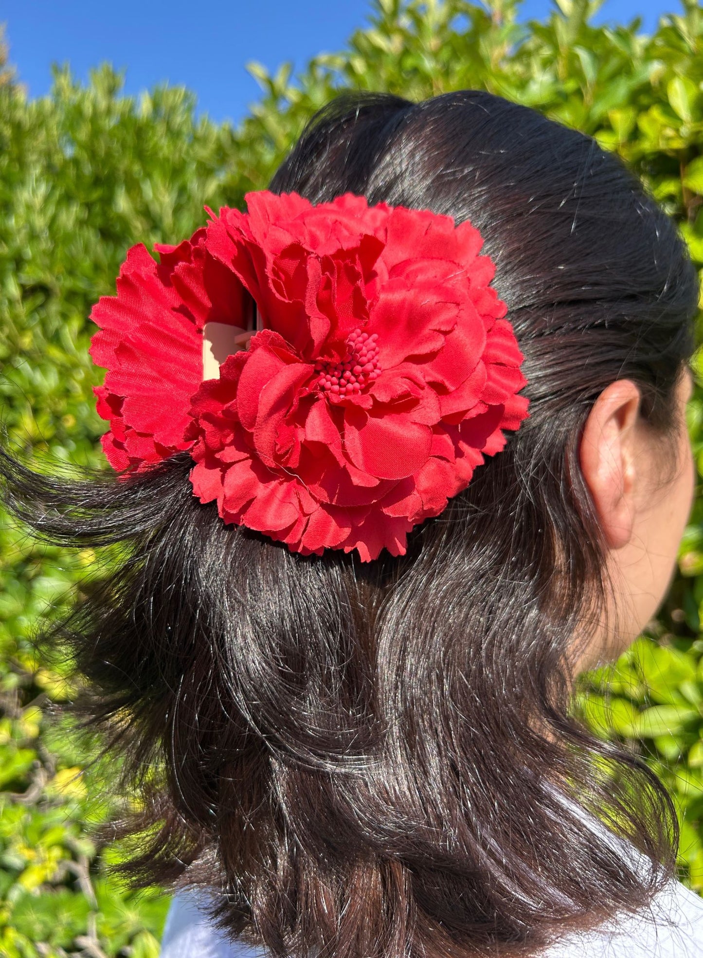 Pinza flor pelo (varios colores)