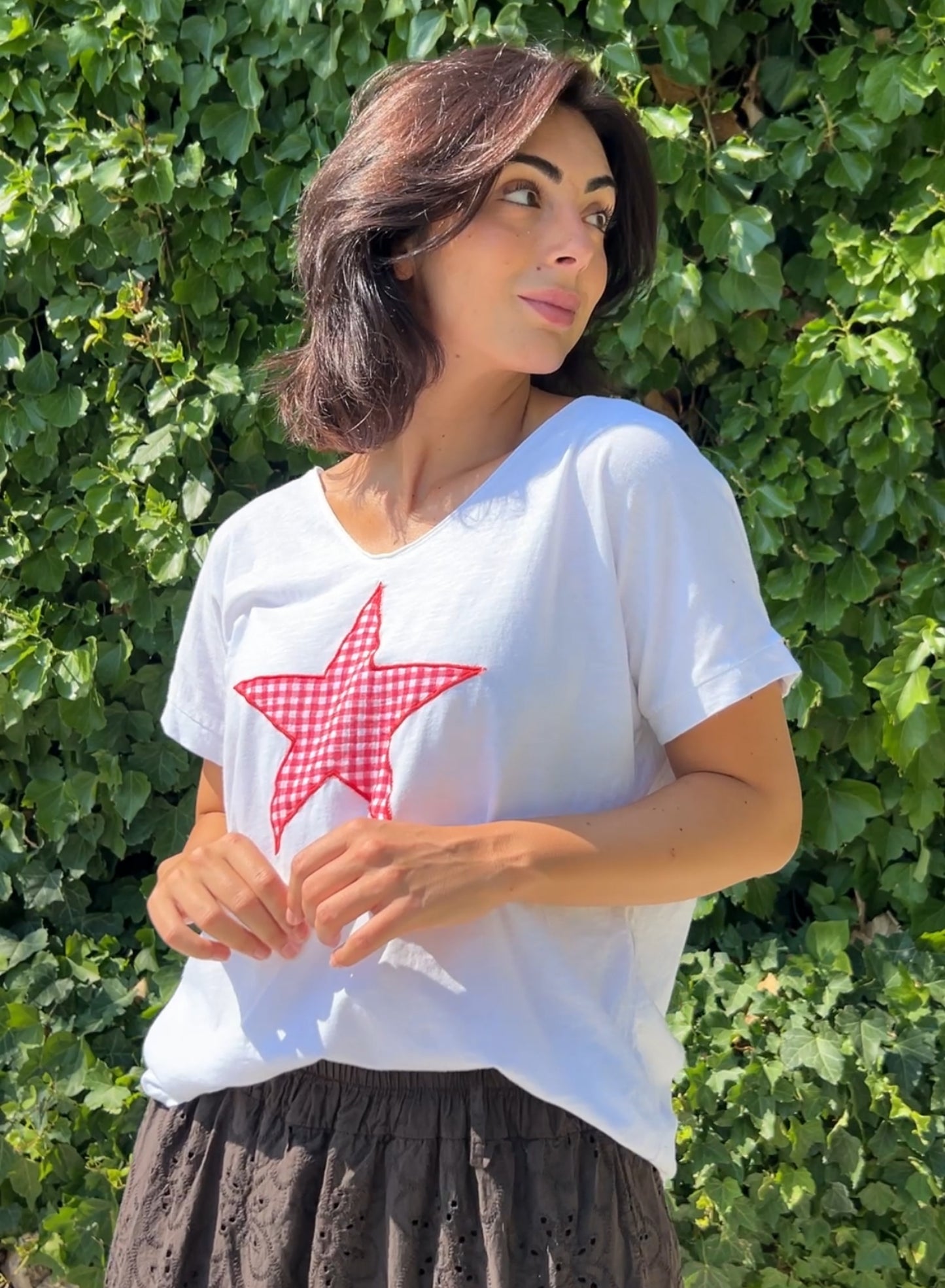 Camiseta estrella rojo