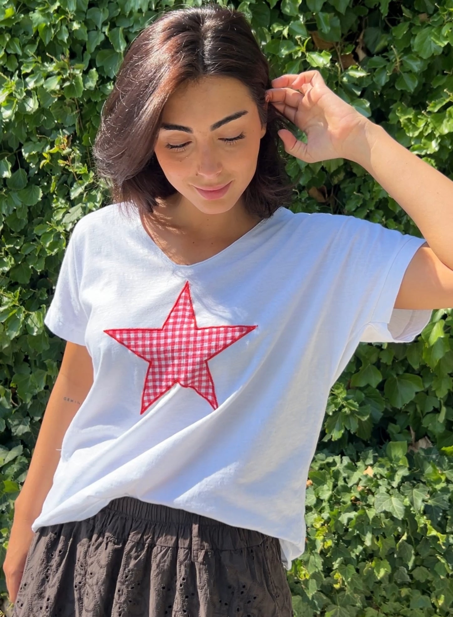 Camiseta estrella rojo