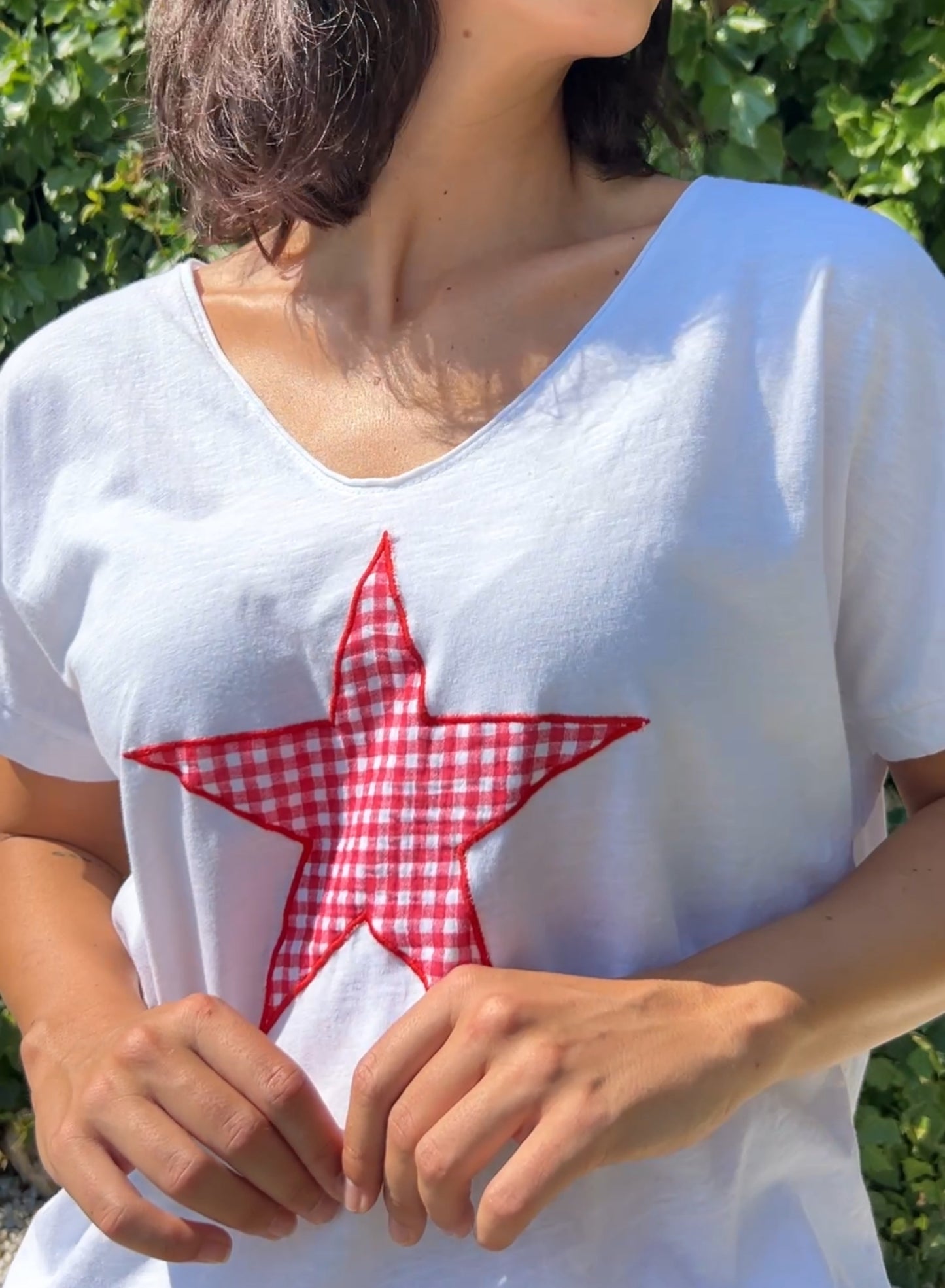 Camiseta estrella rojo