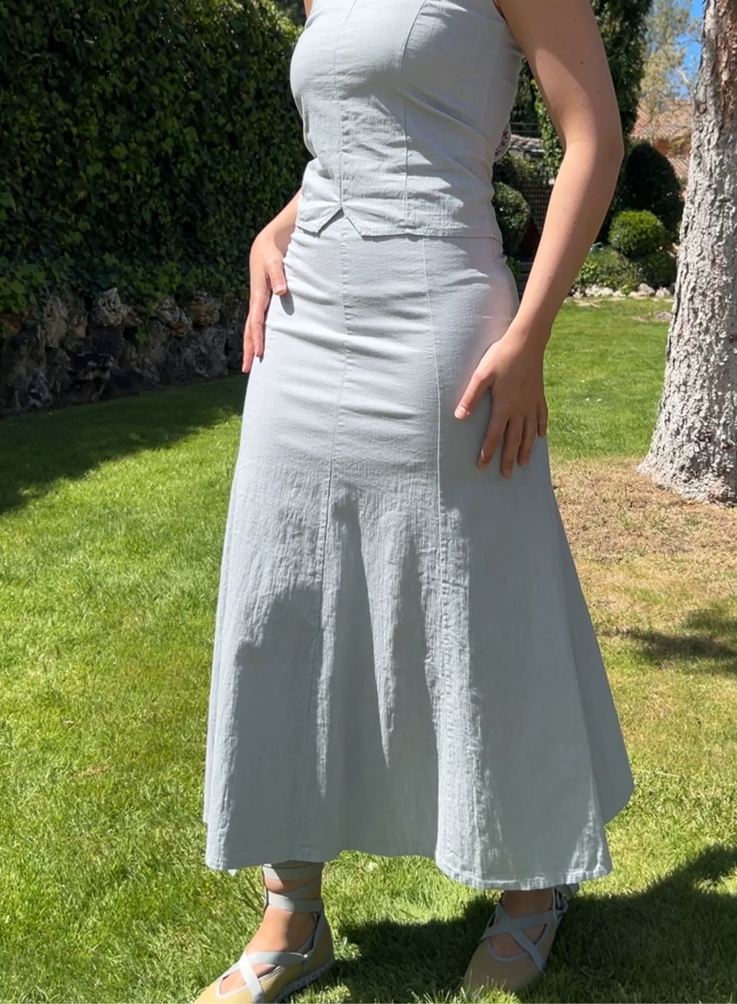 Olivia grey skirt
