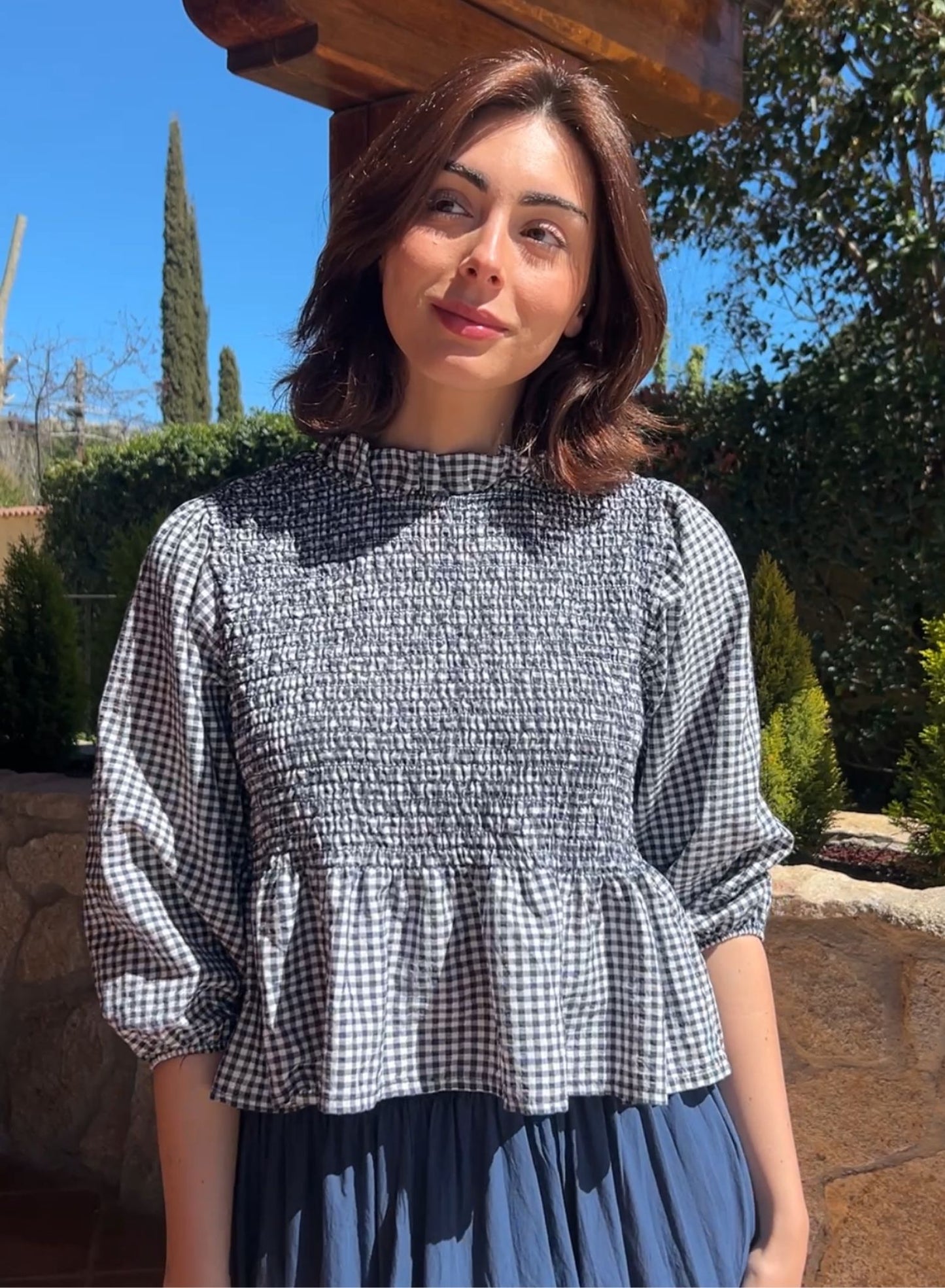 Blue Vichy Shirt