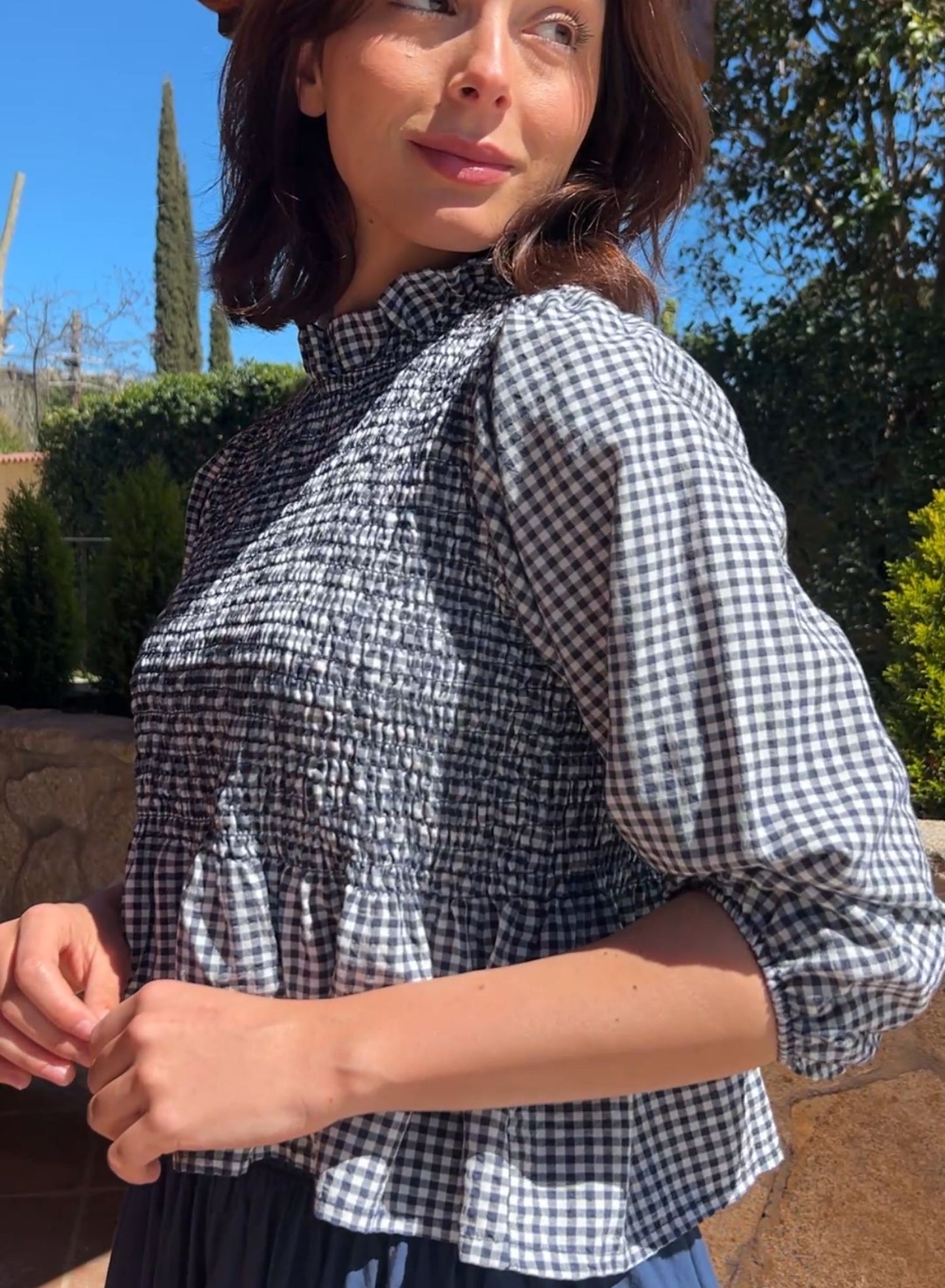 Blue Vichy Shirt