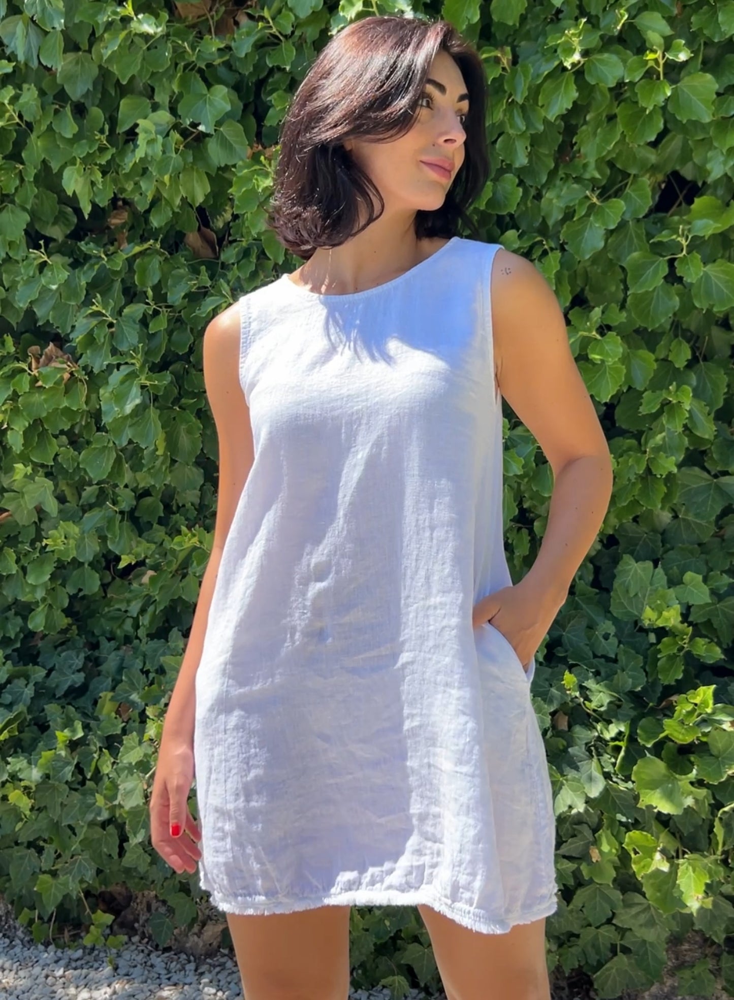 Vestido lino playa