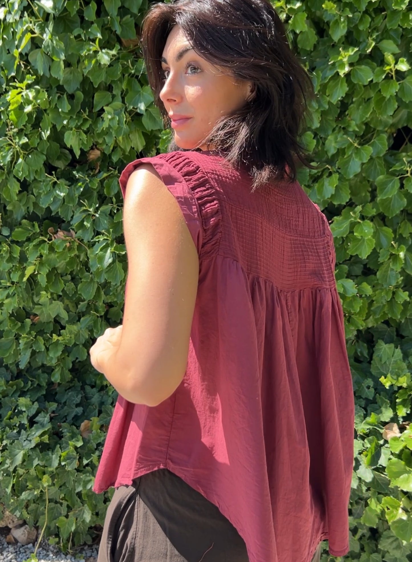 Blusa Salina granate