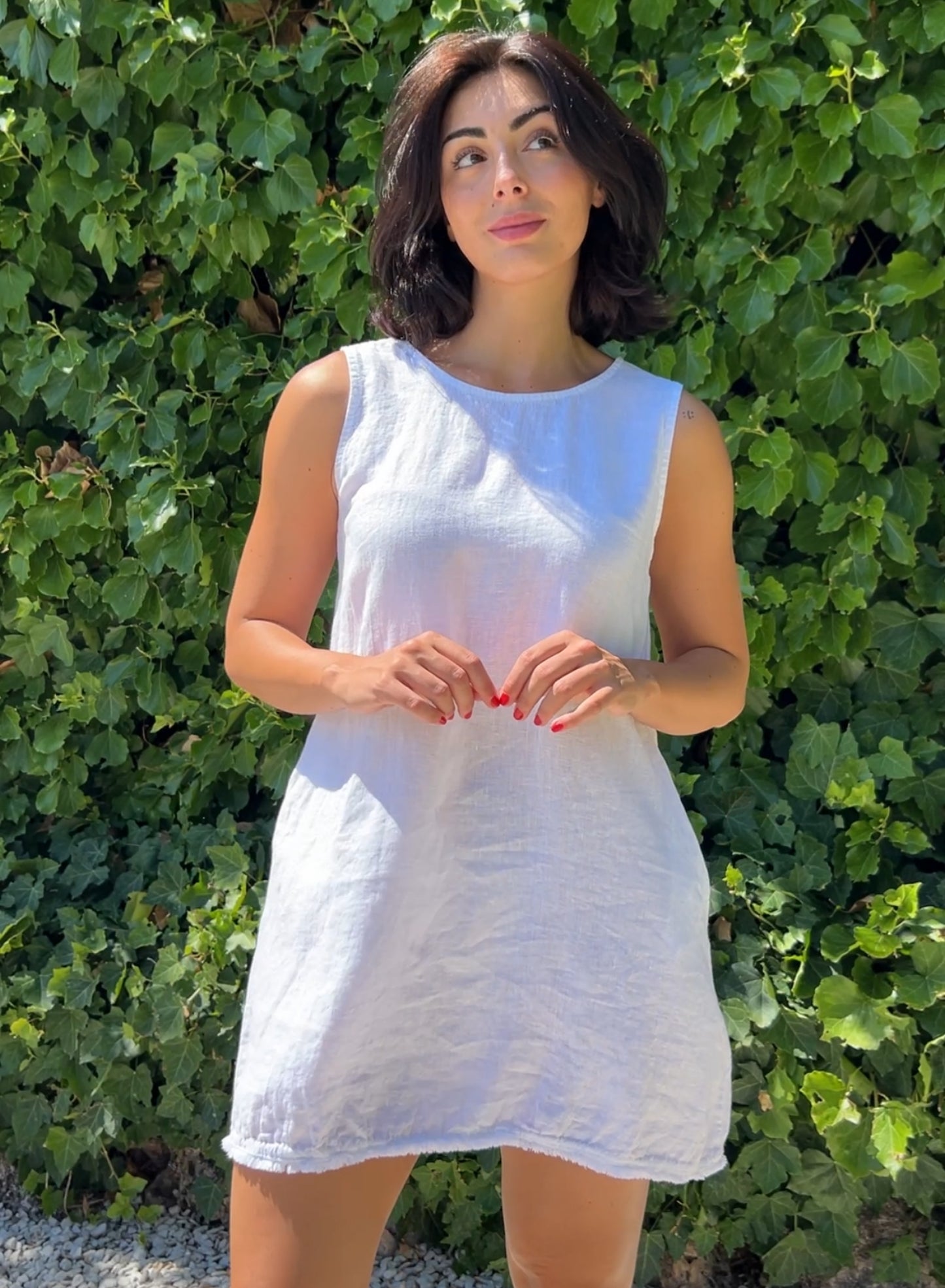 Vestido lino playa