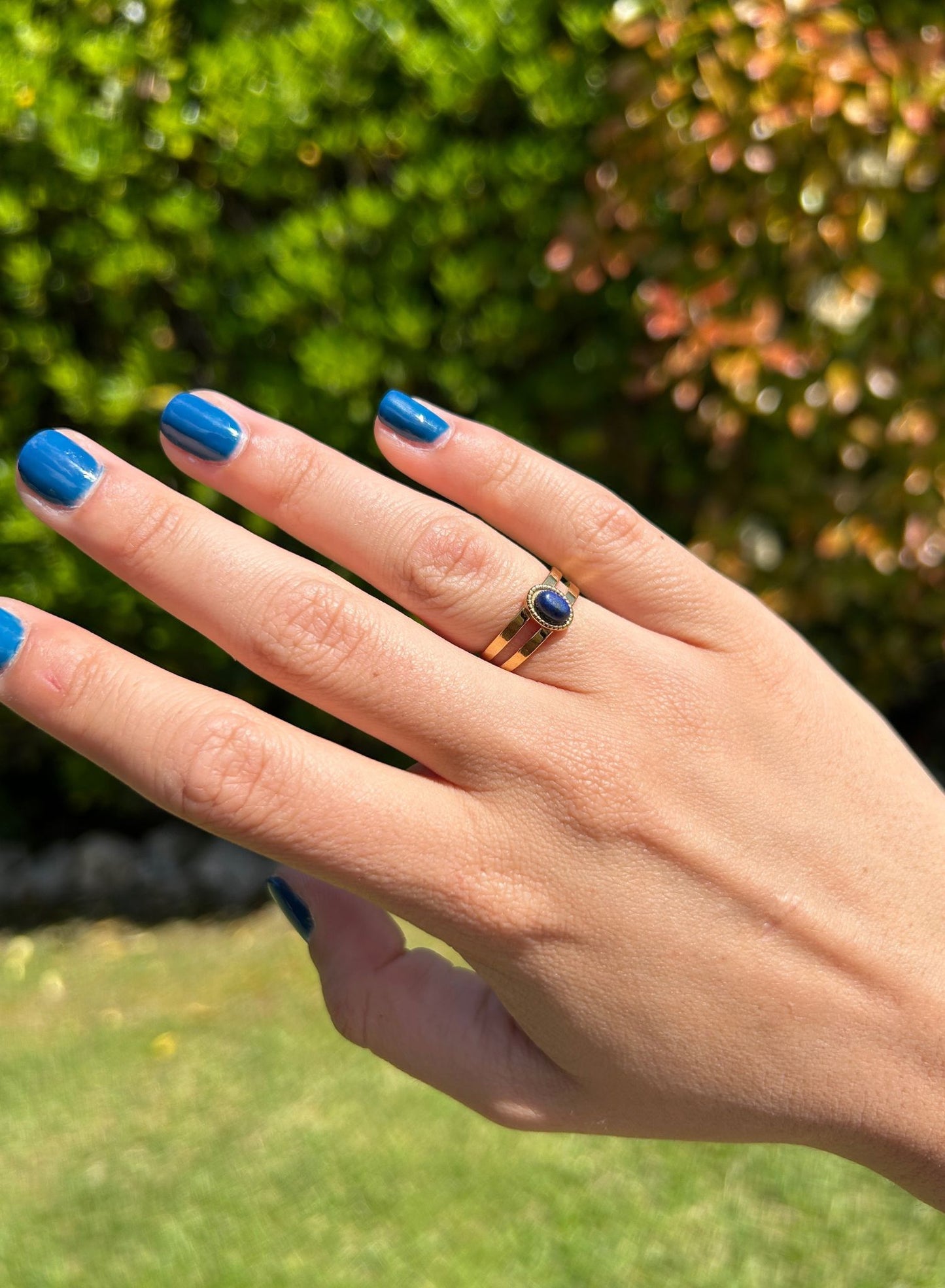 Anillo malu azul