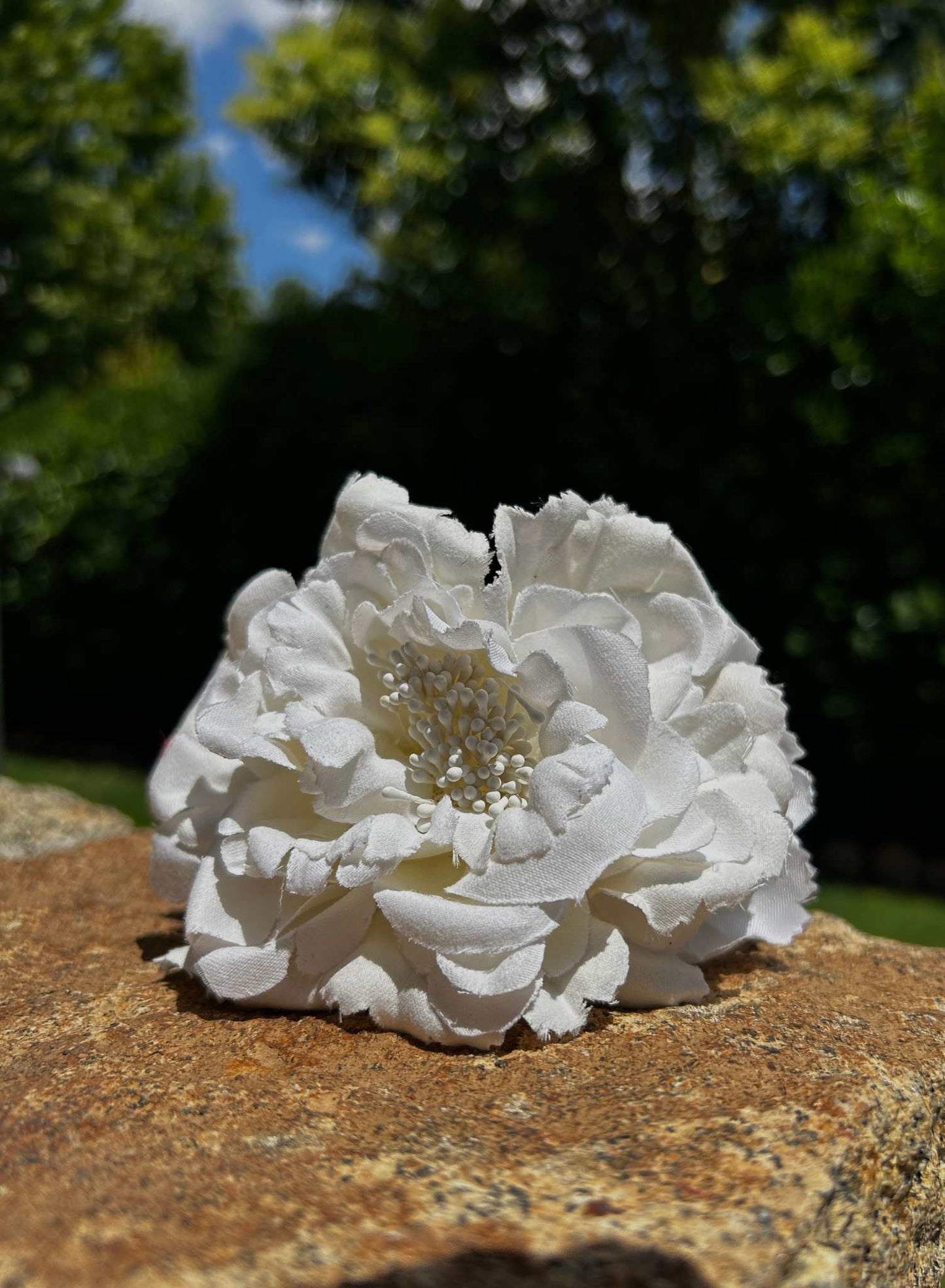 Pinza flor pelo (varios colores)