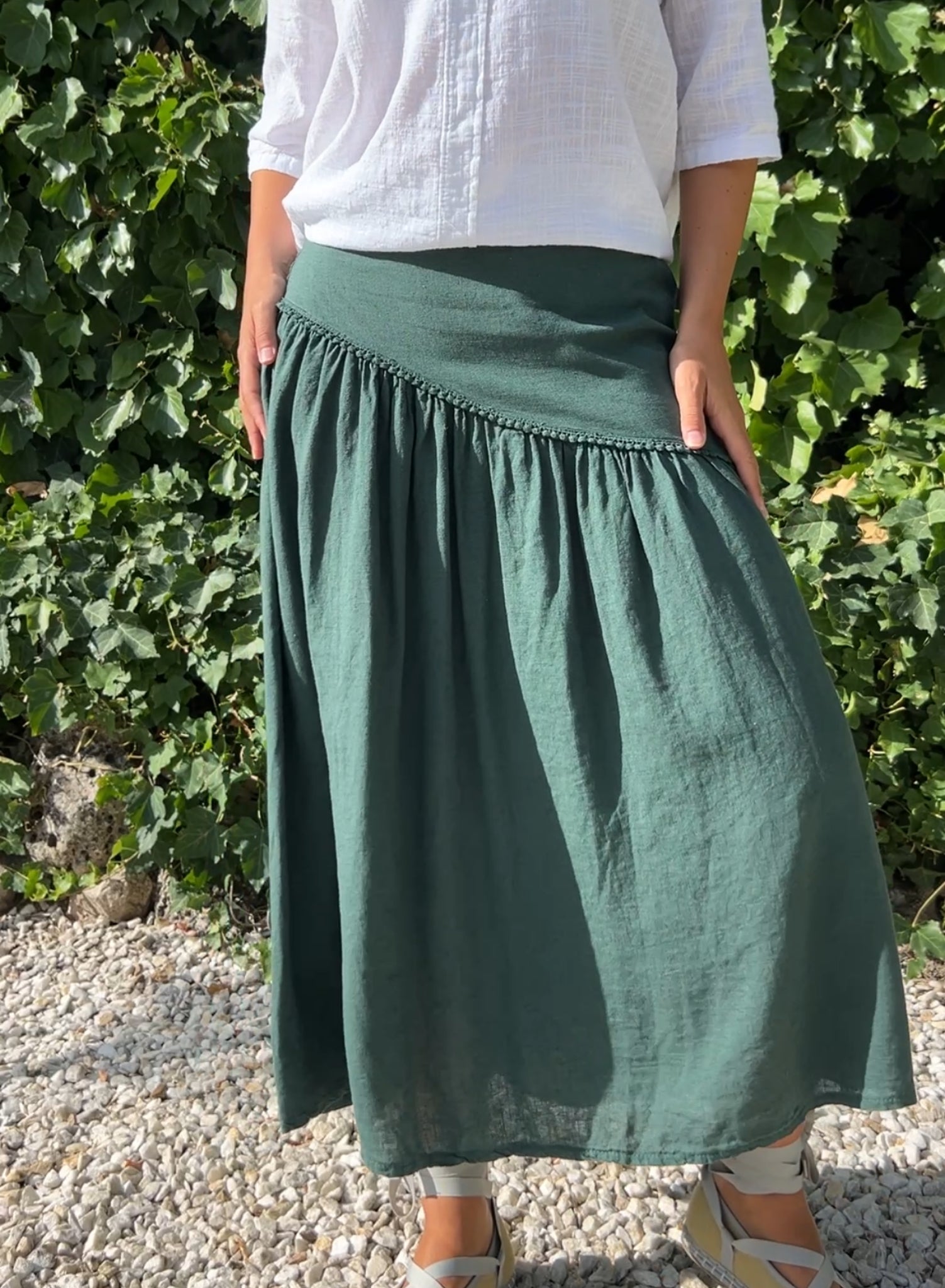 Falda Maravita verde