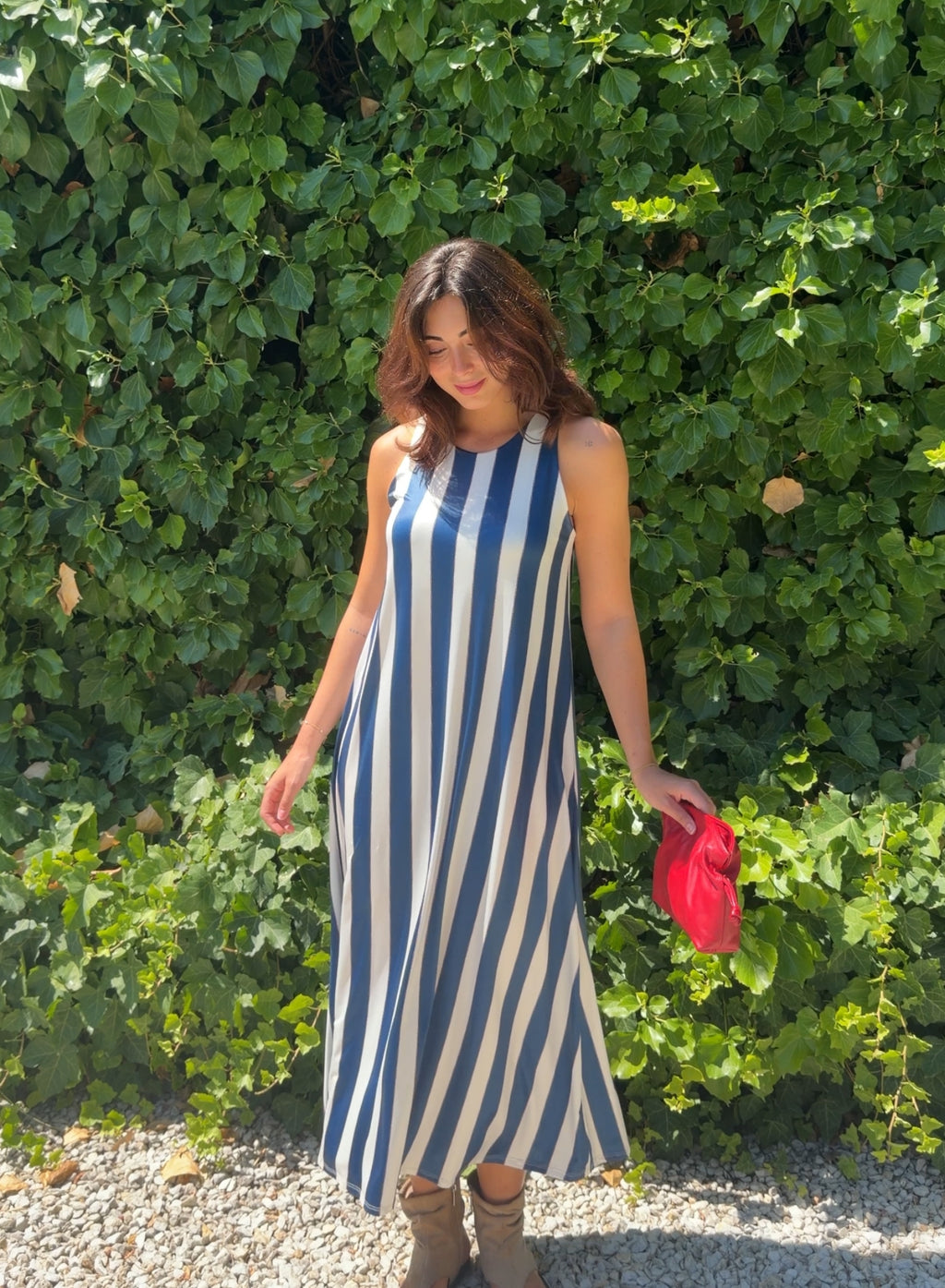 Vestido rayas marino