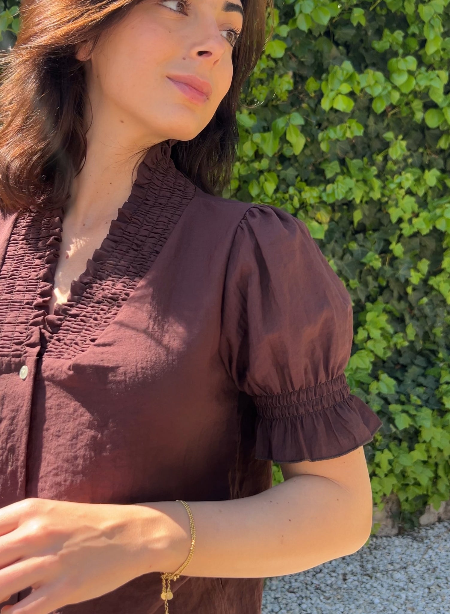 Blusa Manuela choco