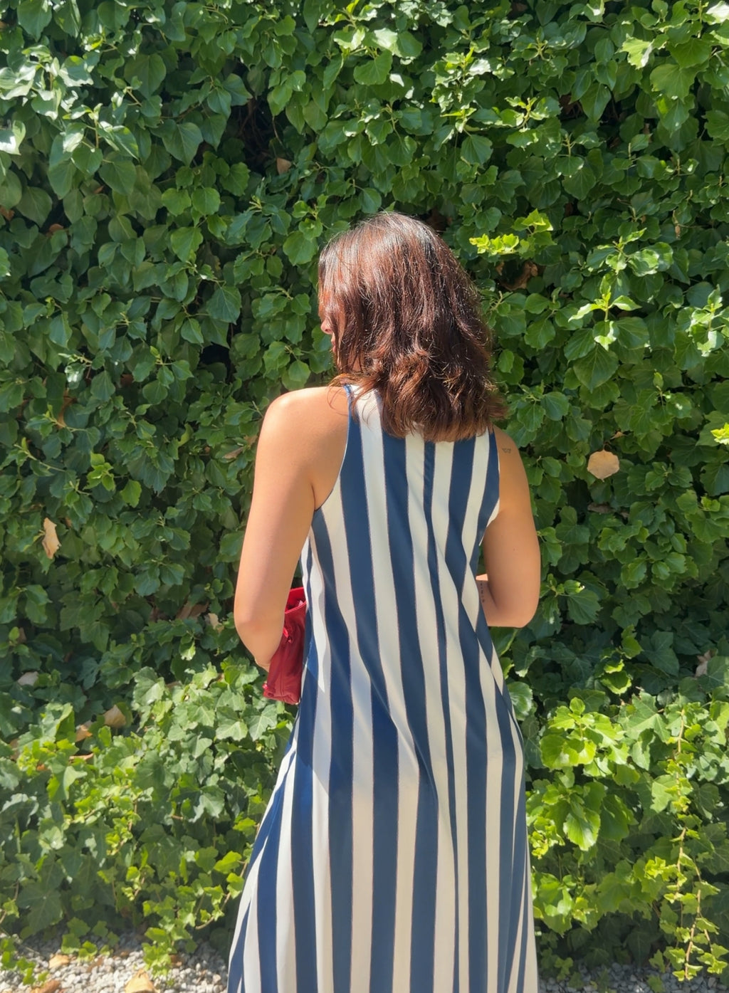 Vestido rayas marino