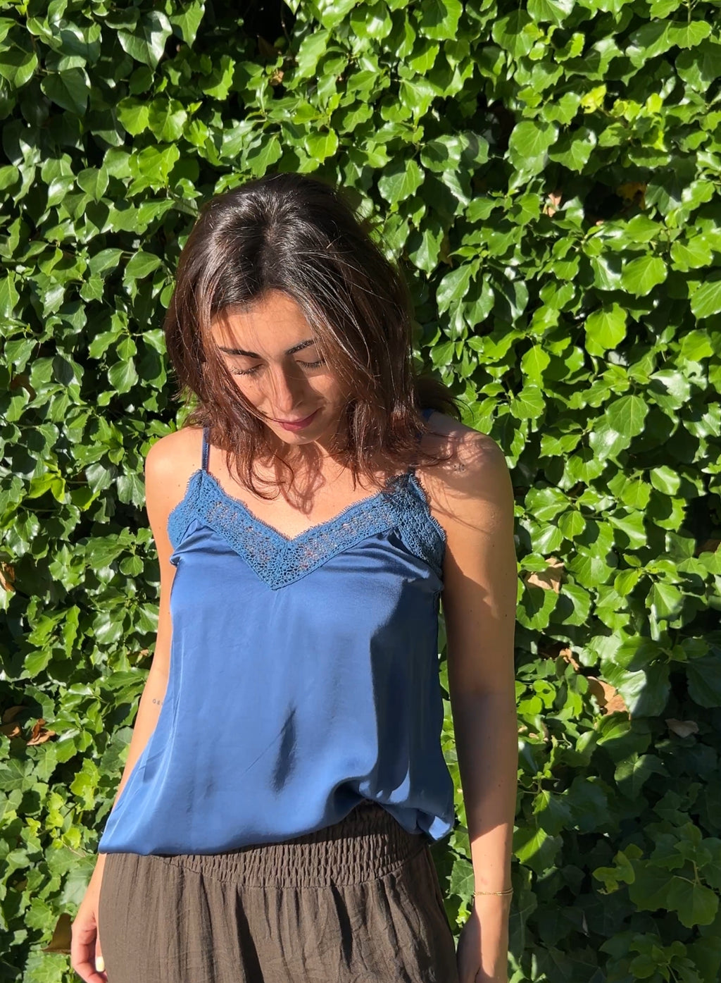 Lencero raso azul