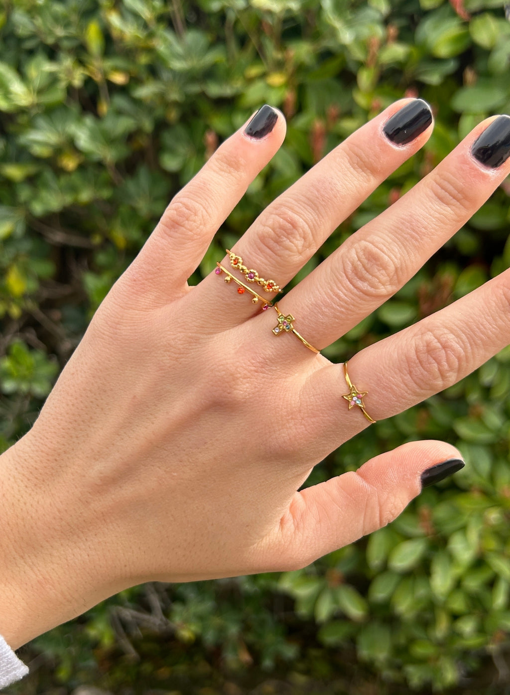 Silver wave ring