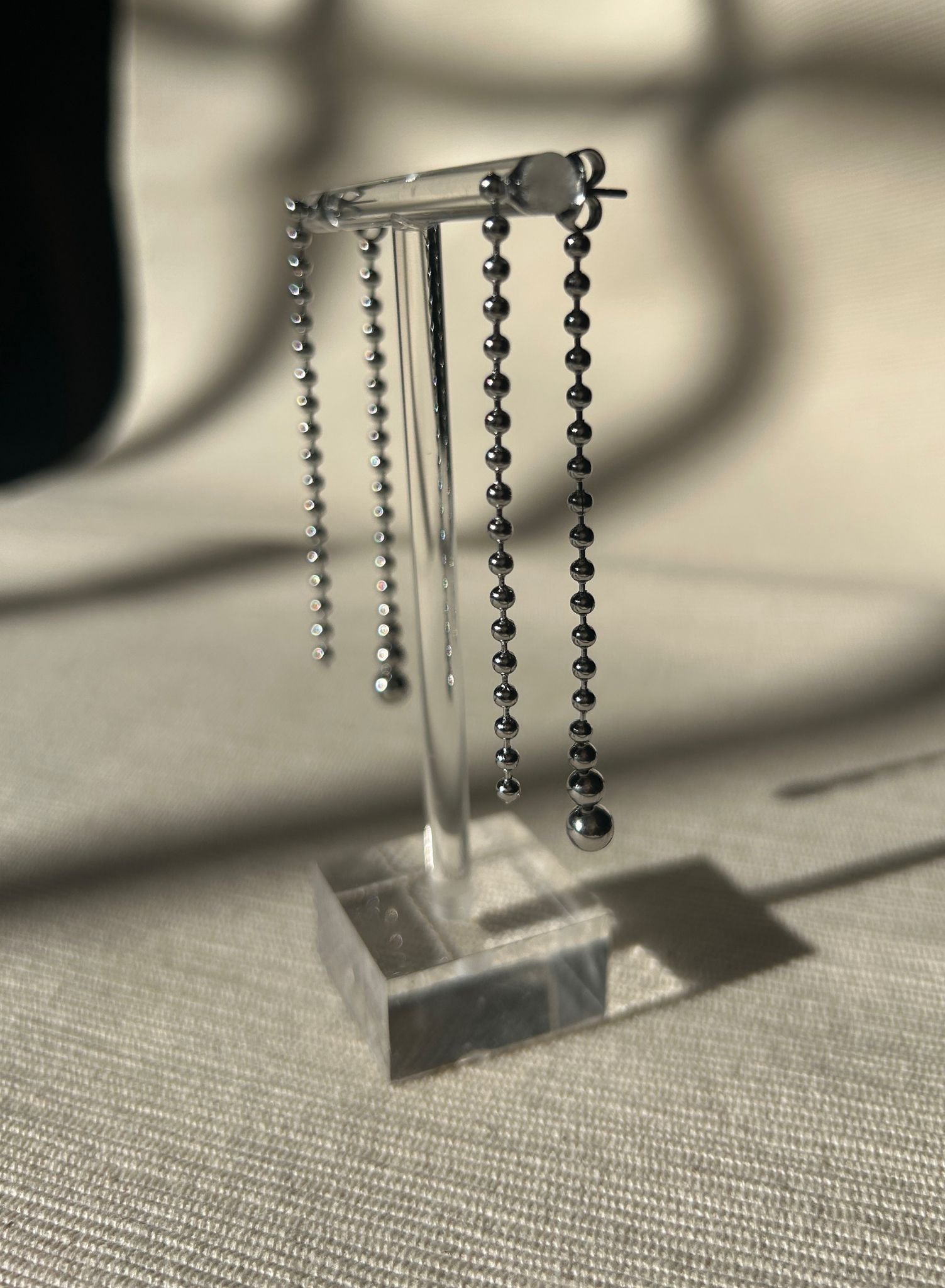 Pendiente Bolitas (plata y oro)