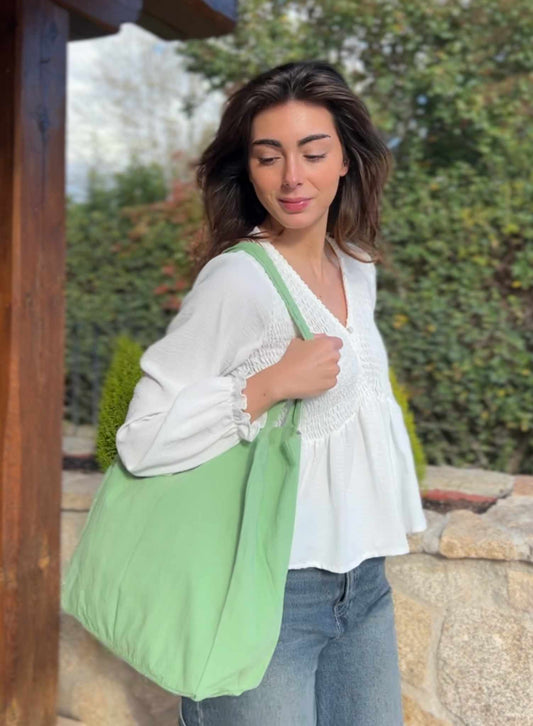 Green cloth bag