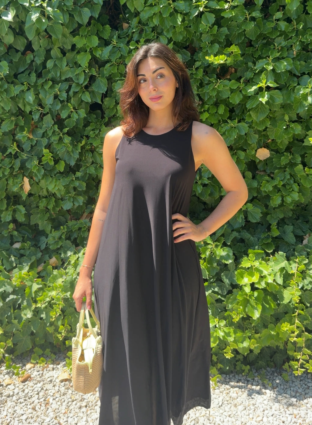 Vestido licra negro