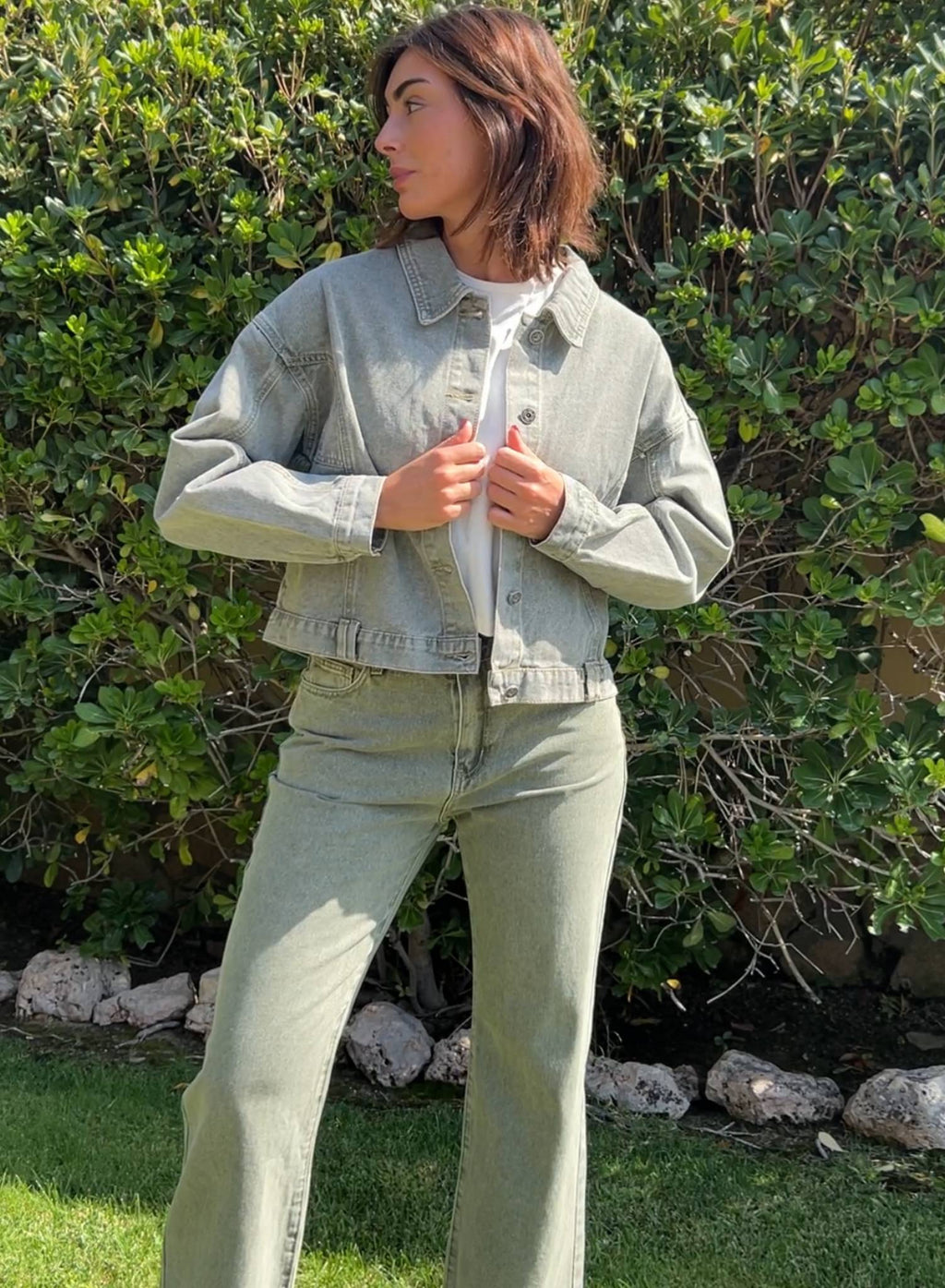Cazadora Vaquera Verde