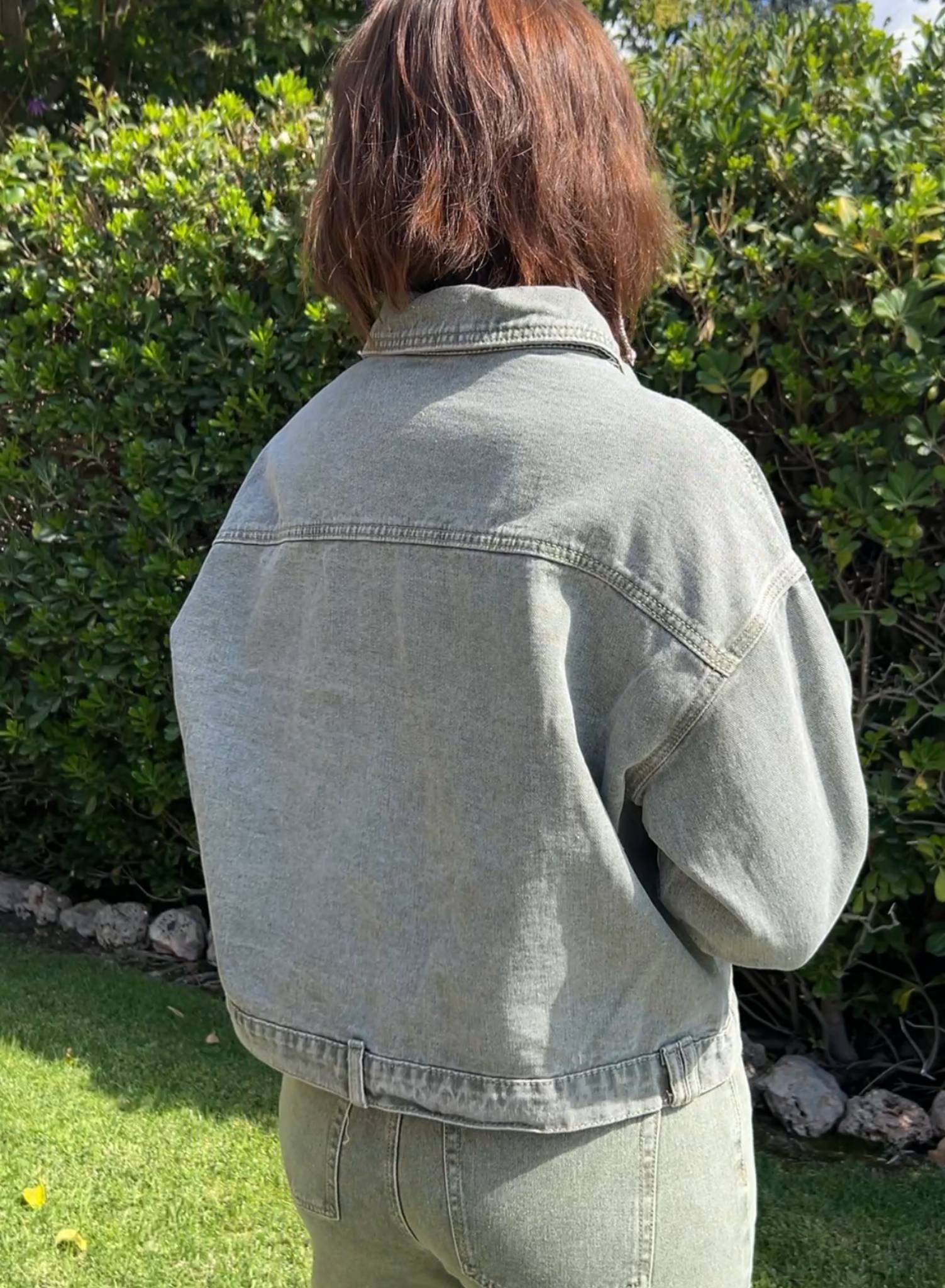 Cazadora Vaquera Verde