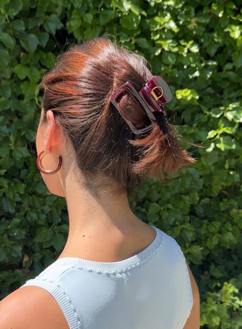 Pinza pelo berenjena