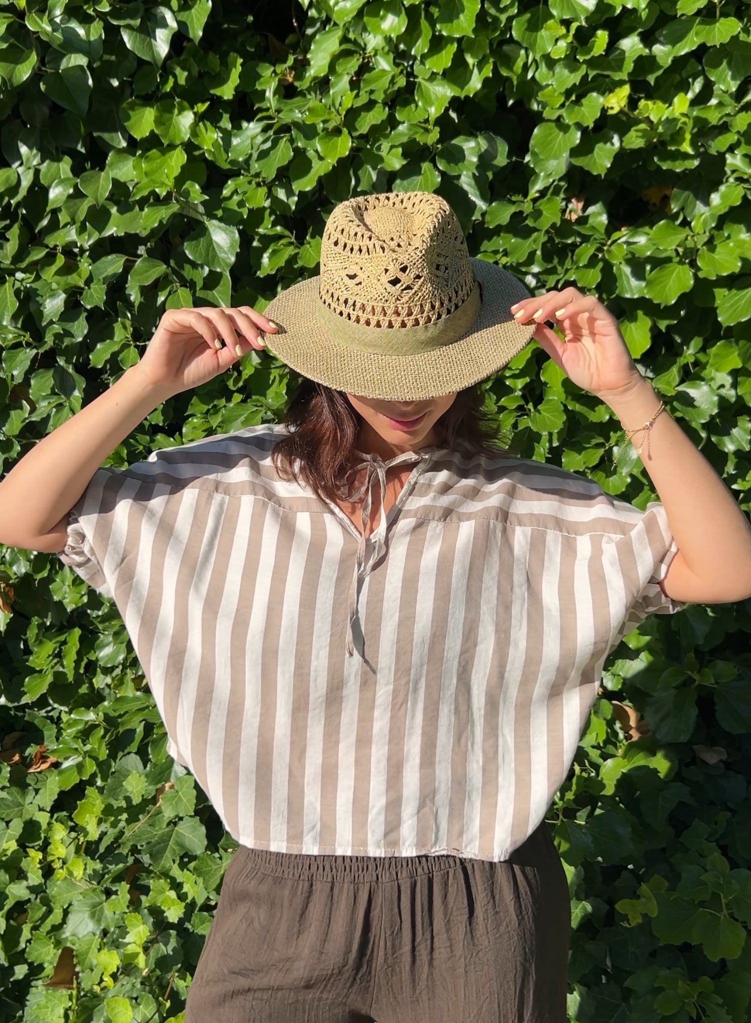 Blusa rayas topo