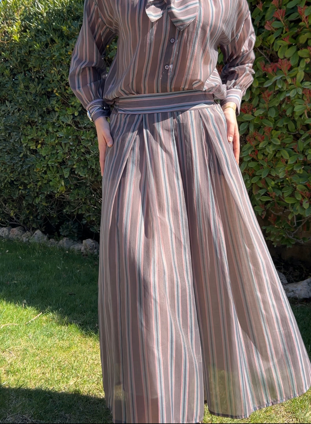 Falda tamara gris/lila